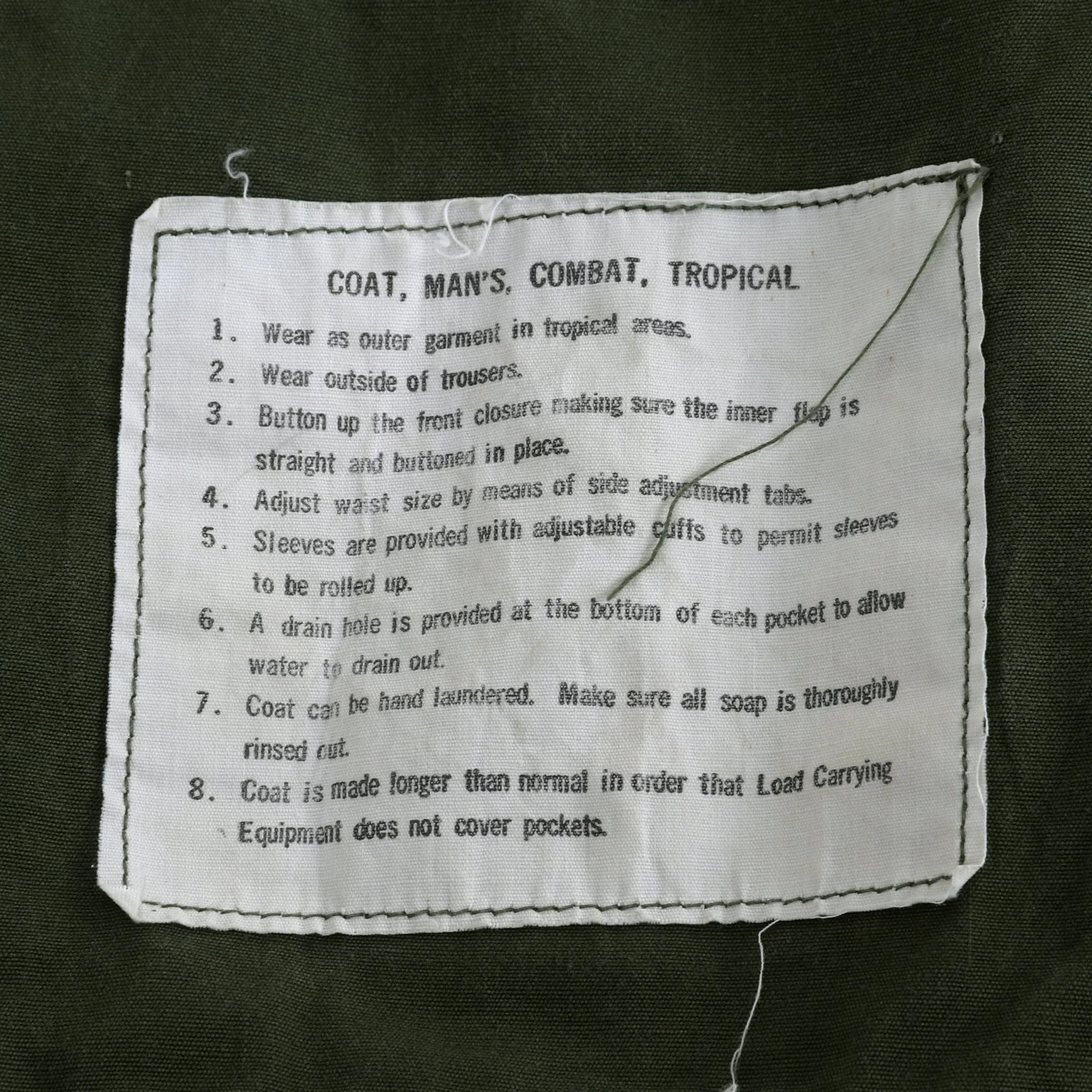 Original U.S. Vietnam War Special Forces 2nd Pattern Jungle Fatigue Jacket with Period-Applied Insignia & Private Purchase Beret with 5th SFG Flash - Sergeant 1st Class Tuleikis - Image 15