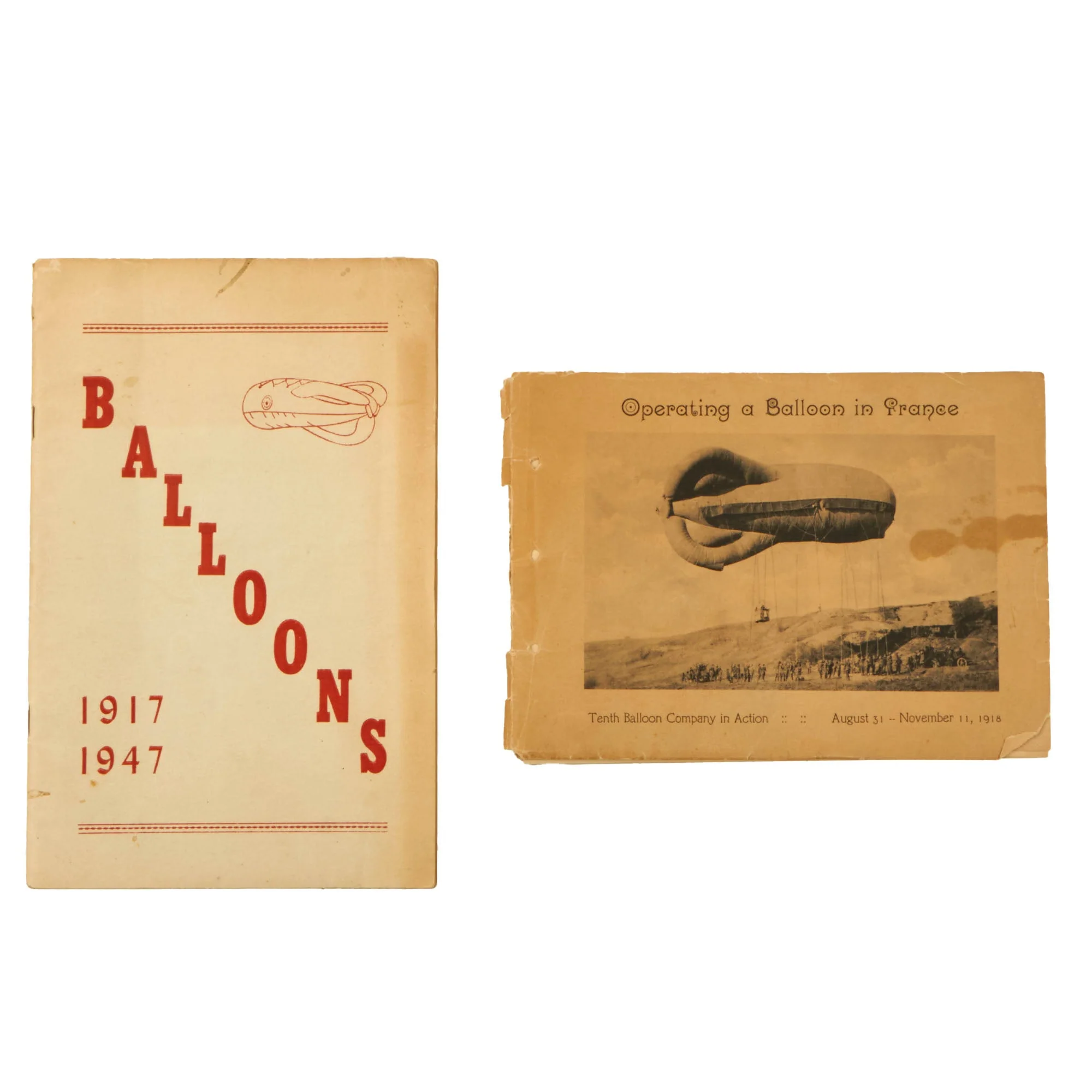 Original U.S. WWI 17th Balloon Company Ephemera & Souvenir Book Grouping with Original AEF Documents - Image 6