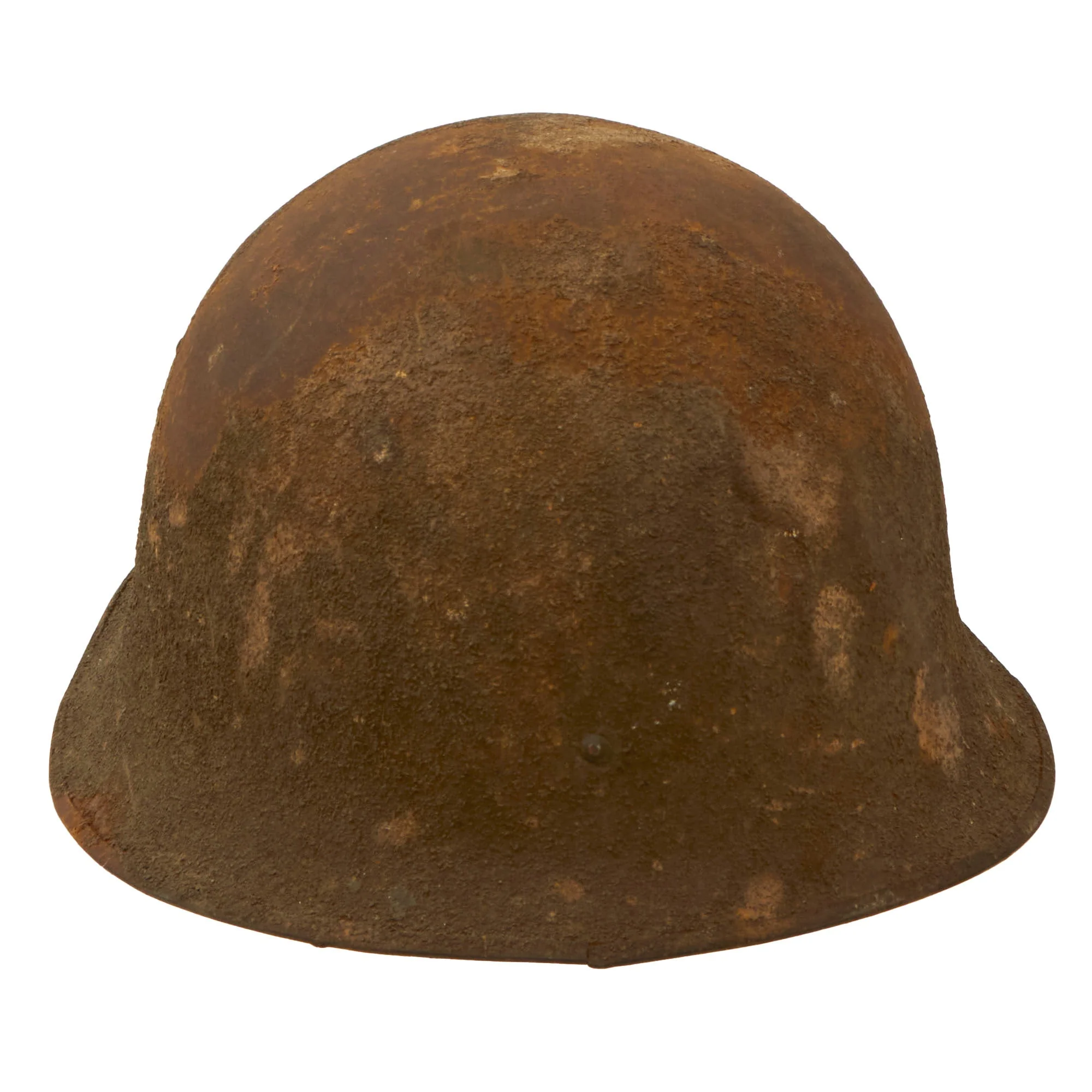 Original U.S. WWI 1918 Model 5A Experimental Helmet with Liner & Partial Chinstrap - Only Dean Experimental Helmet to be Combat Tested - Image 7