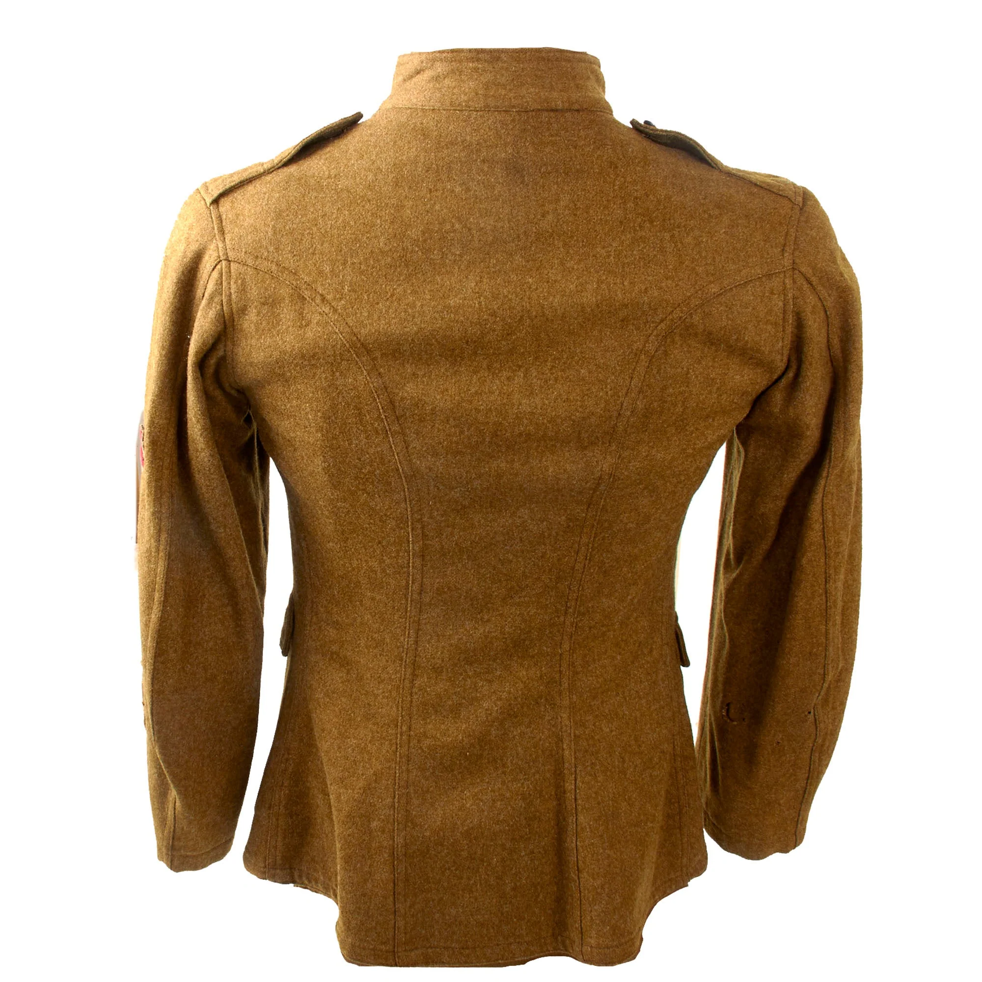 Original U.S. WWI Advanced Sector Patched Greatcoat & Uniform Group with Camp Sherman Pillowcase & Leggings - 18 Months Overseas - Image 7