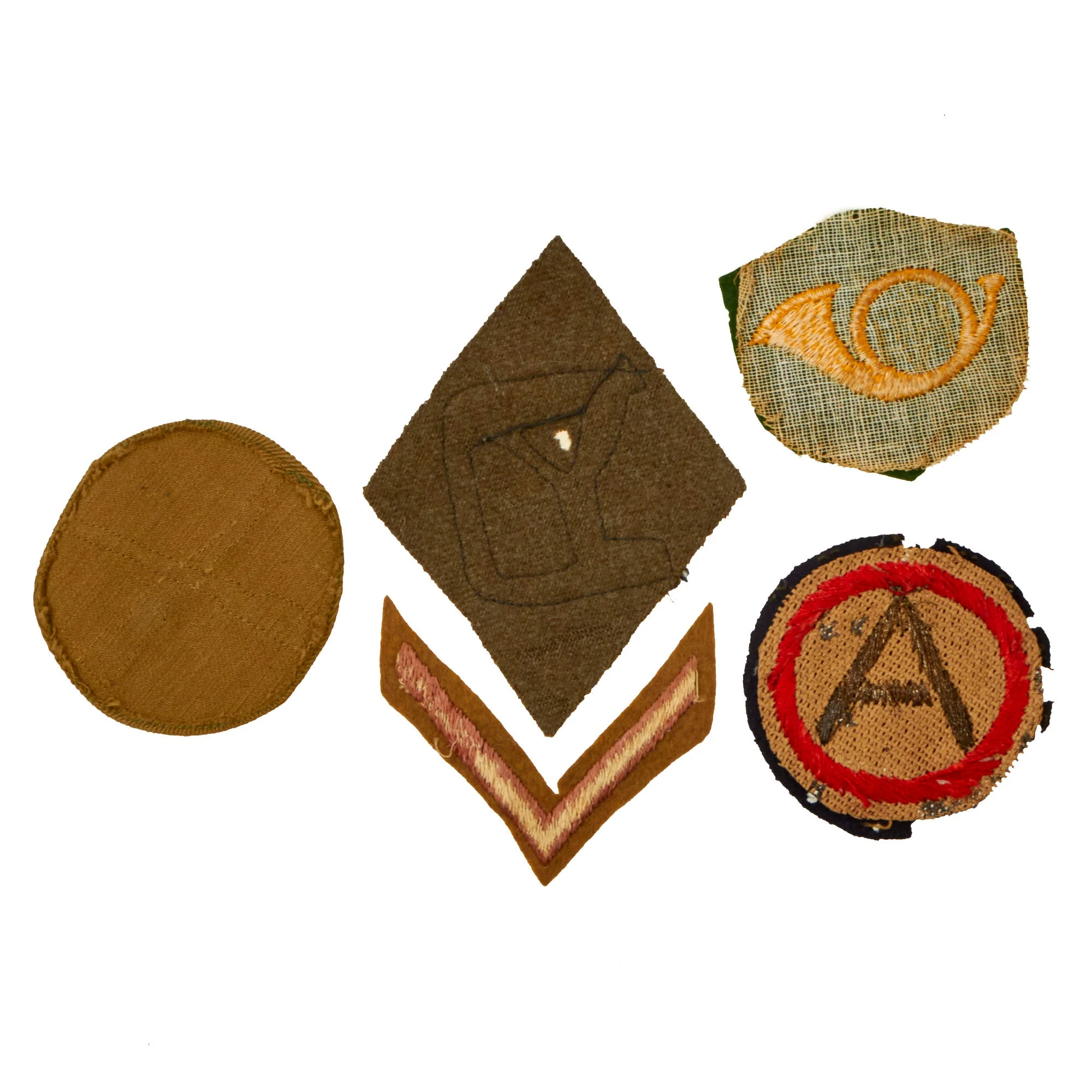 Original U.S. WWI Chevron and Shoulder Sleeve Insignia Patch Lot - 11 Items Total - Image 7
