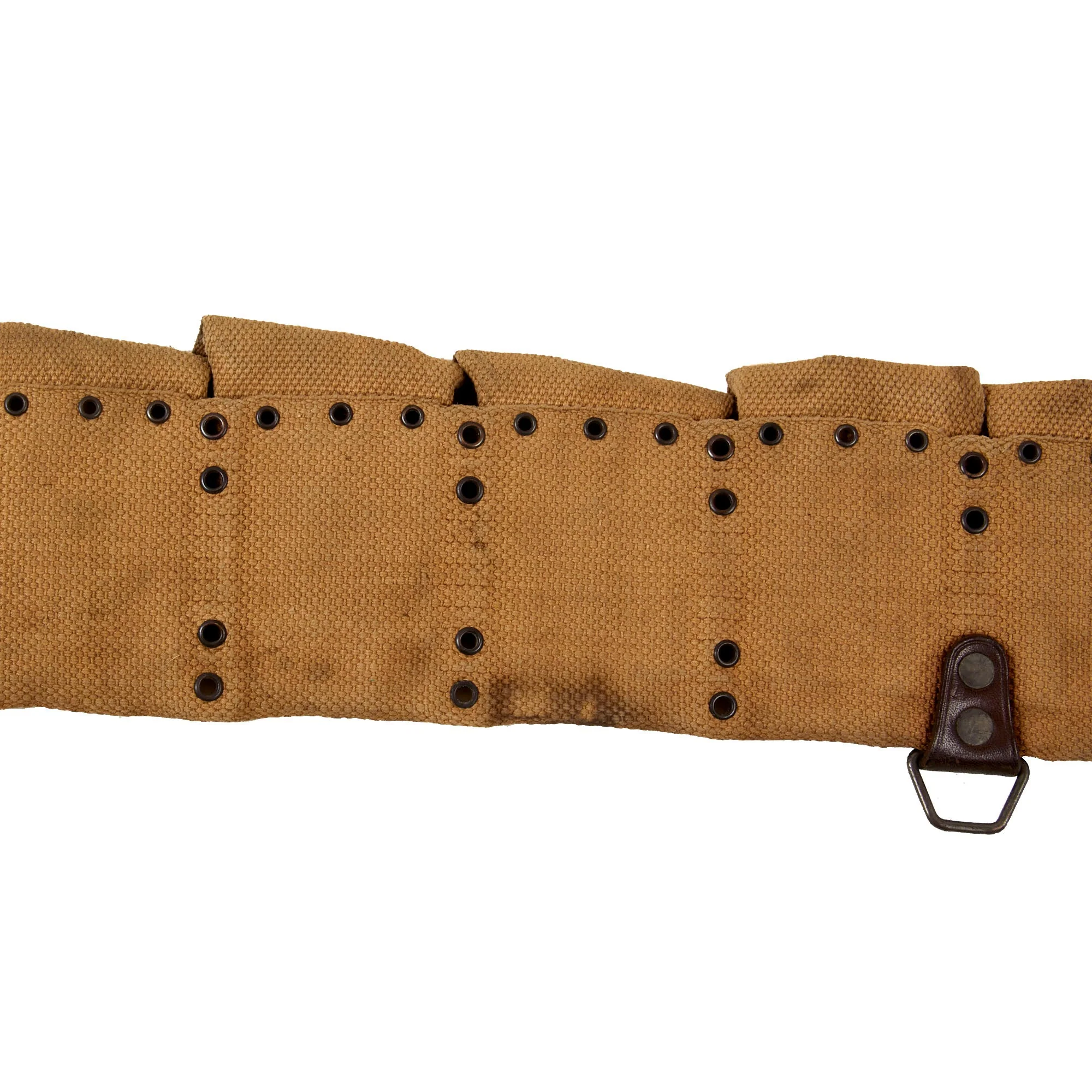 Original U.S. WWI M1907 Rimless Eagle Snap Mounted Rifle .30-06 Cartridge Belt with Saber Chape & 1904 Patent Date - Image 10