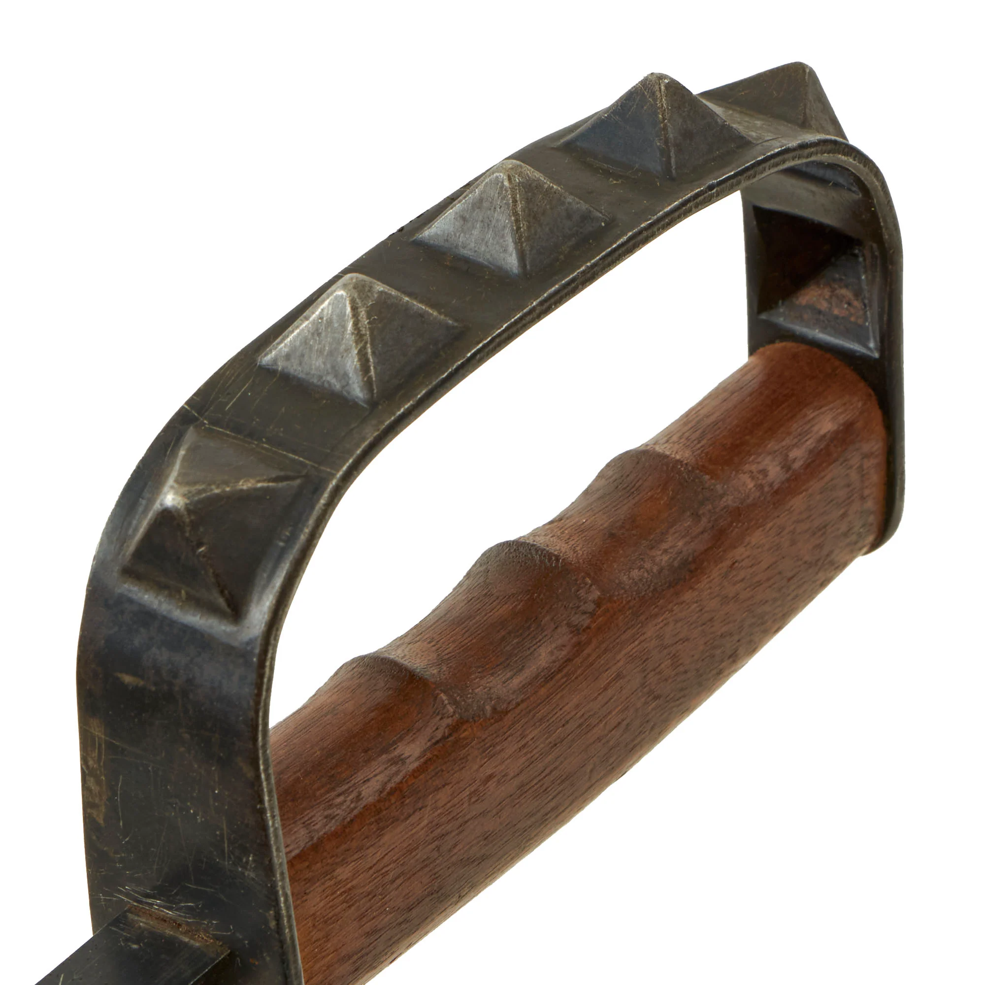 Original U.S. WWI M1917 Knuckle Duster Trench Knife with Original Scabbard - Image 11