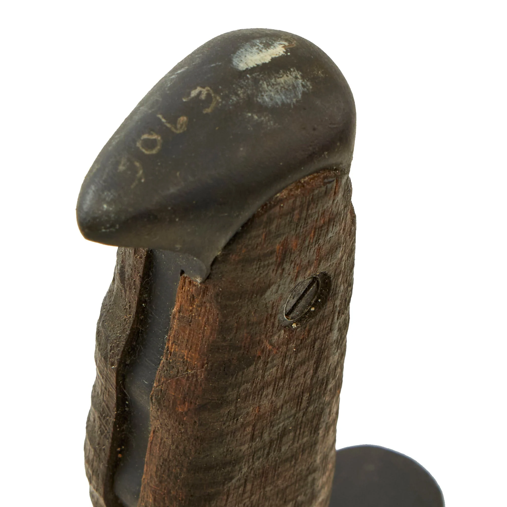 Original U.S. WWI Model 1917 Bolo Knife by Plumb Philadelphia Dated 1918 with 1917-Dated Canvas Scabbard - Image 8
