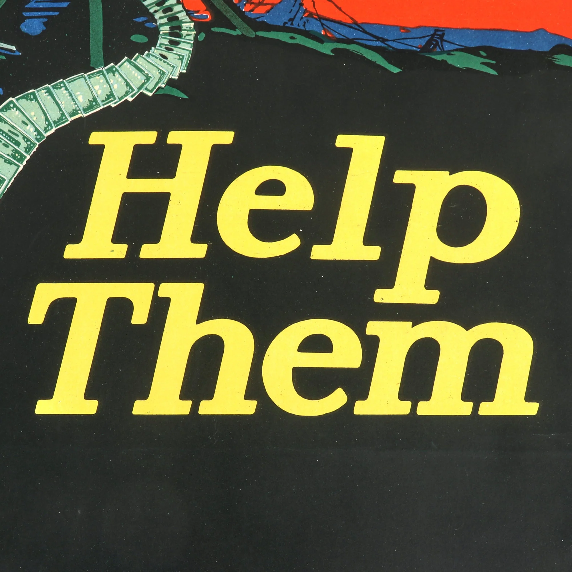Original U.S. WWI Treasury Department Help Them Keep Your War Savings Pledge Propaganda Poster - 20 x 30” - Image 3