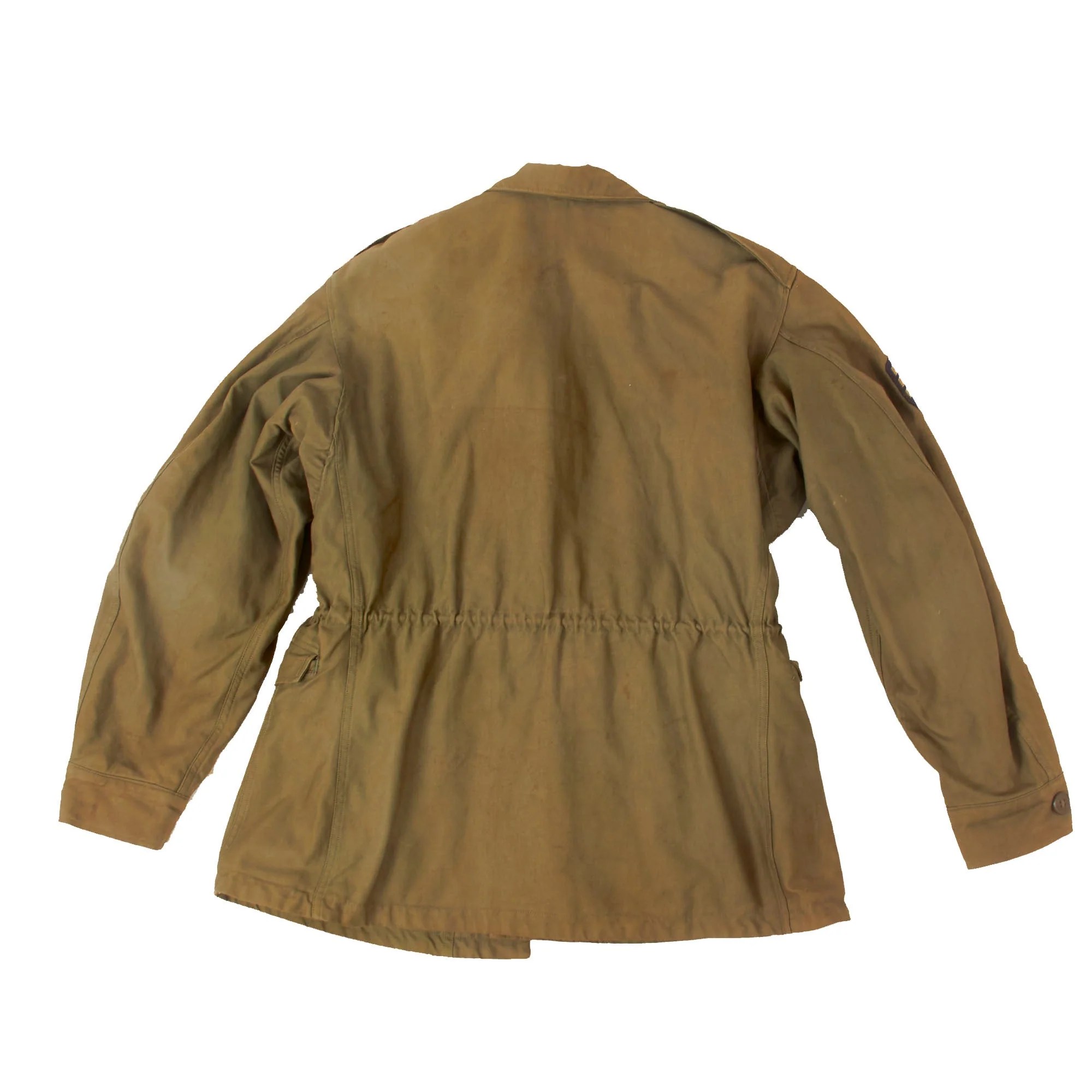 Original U.S. WWII 9th Infantry Division Technical Sergeant’s M-1943 M43 Field Jacket with Period-Applied Insignia - Image 10
