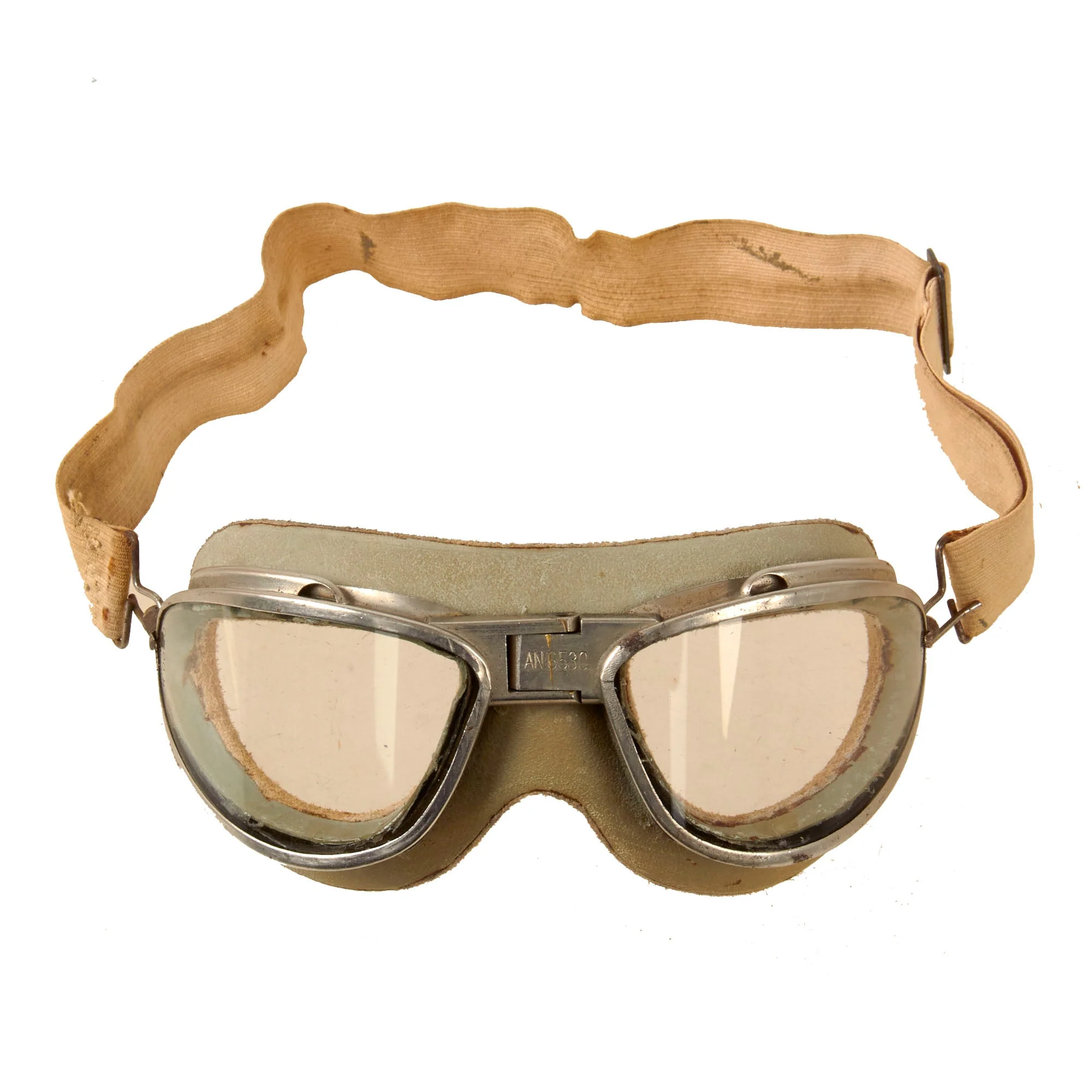 Original U.S. WWII AAF AN-6530 Goggles with Elastic Strap - Image 6