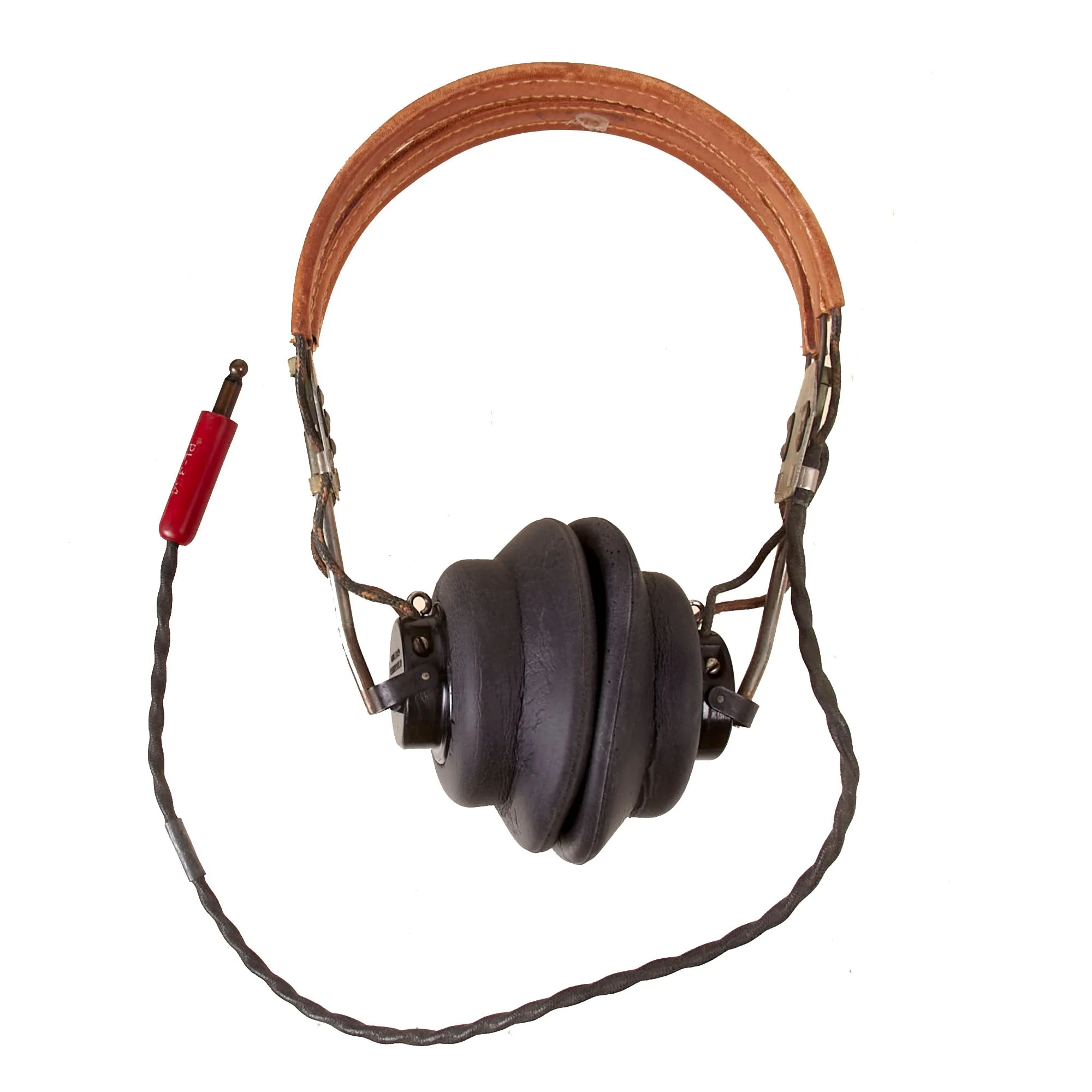 Original U.S. WWII AAF Crusher Cap & ANB-H-1 Headset with A-8B Oxygen Mask & Aviator Sunglasses - Image 12