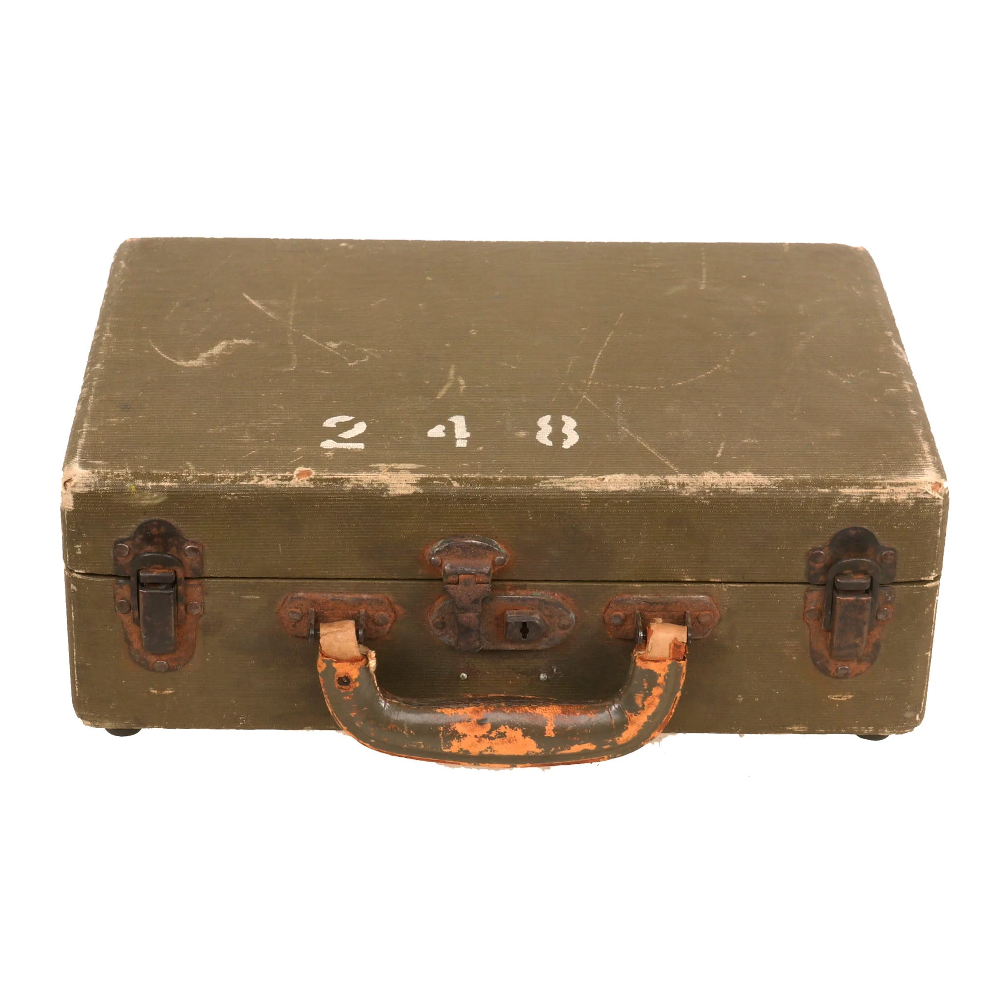 Original U.S. WWII Army Air Force A-12 Aircraft Bubble Sextant in Case - Image 13