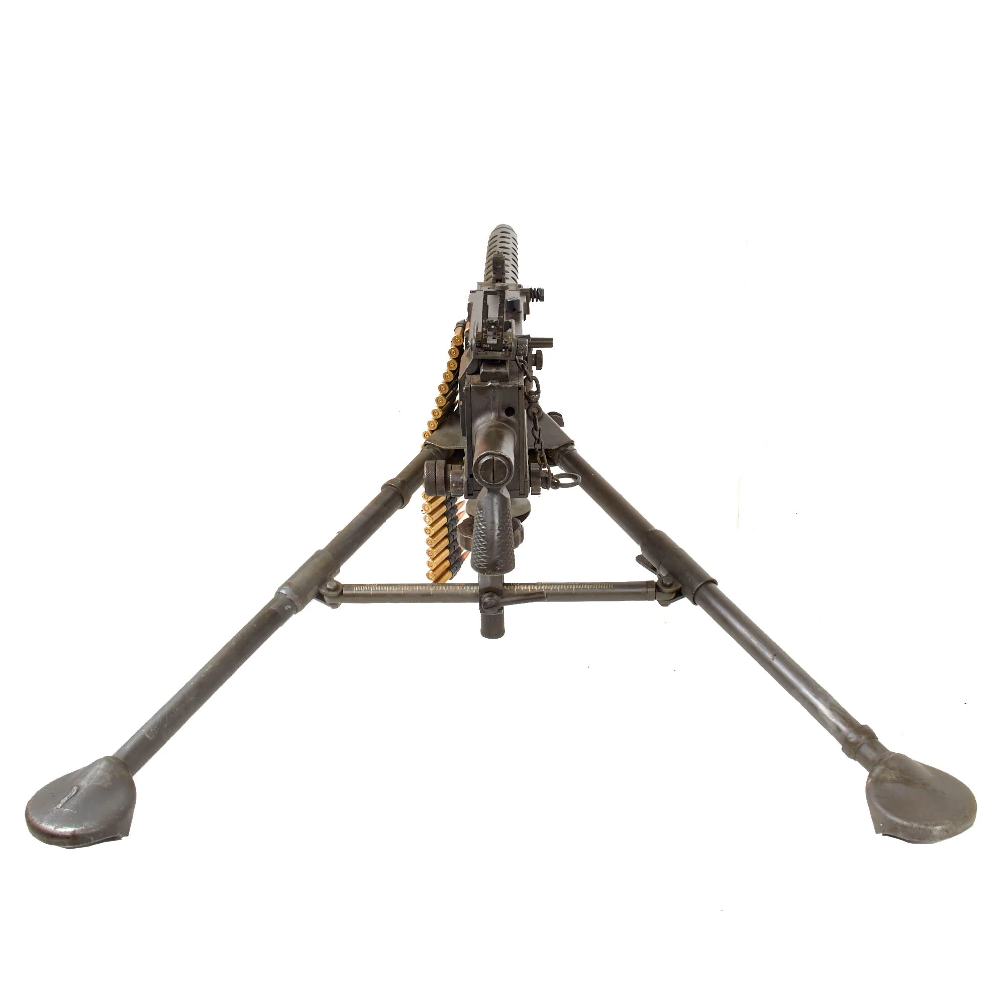 Original U.S. WWII Browning .30 Caliber M1919A4 Display Machine Gun with 1942 Dated Tripod, Pintle, and T&E - Image 14
