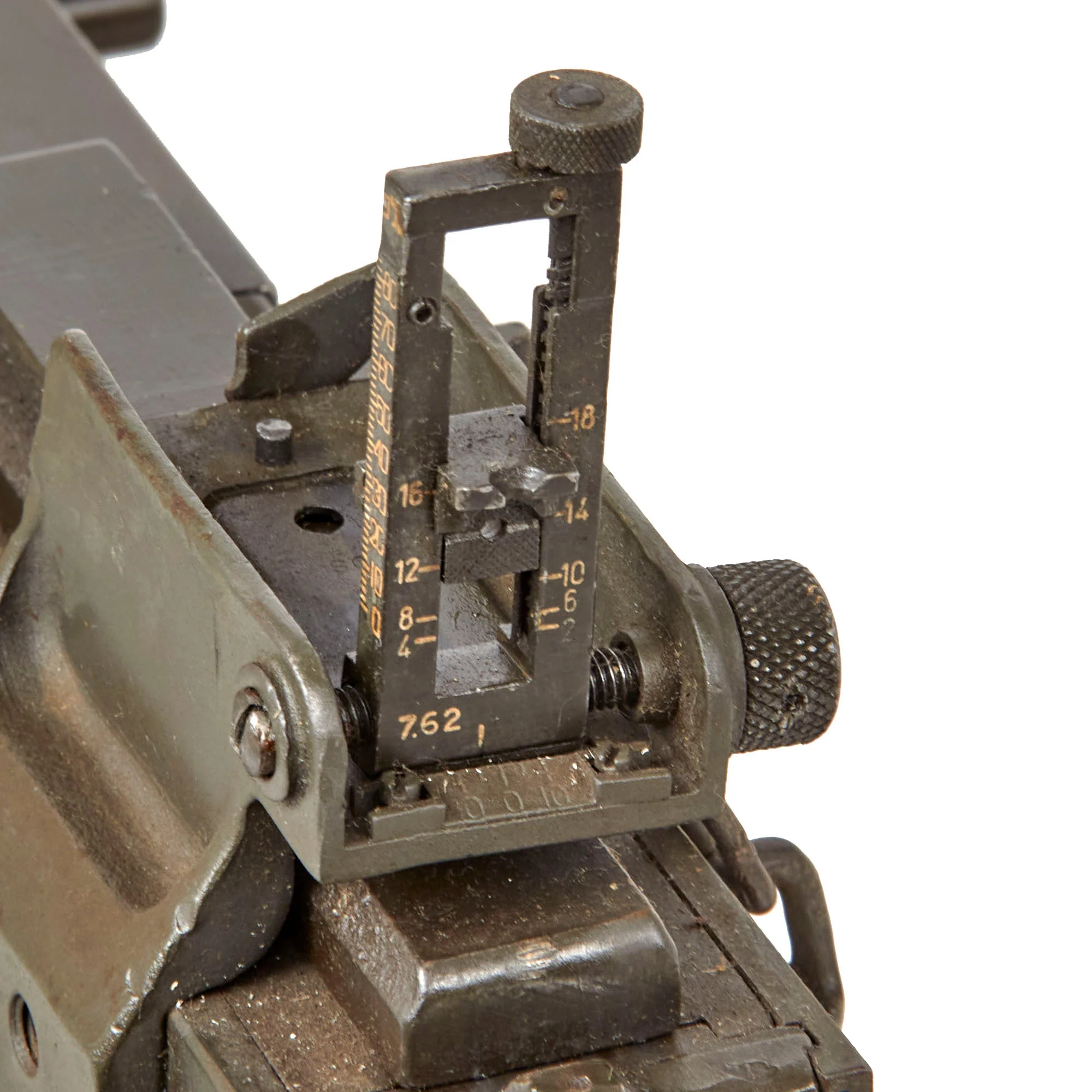 Original U.S. WWII Browning .30 Caliber M1919A4 Display Machine Gun with 1942 Dated Tripod, Pintle, and T&E - Image 15