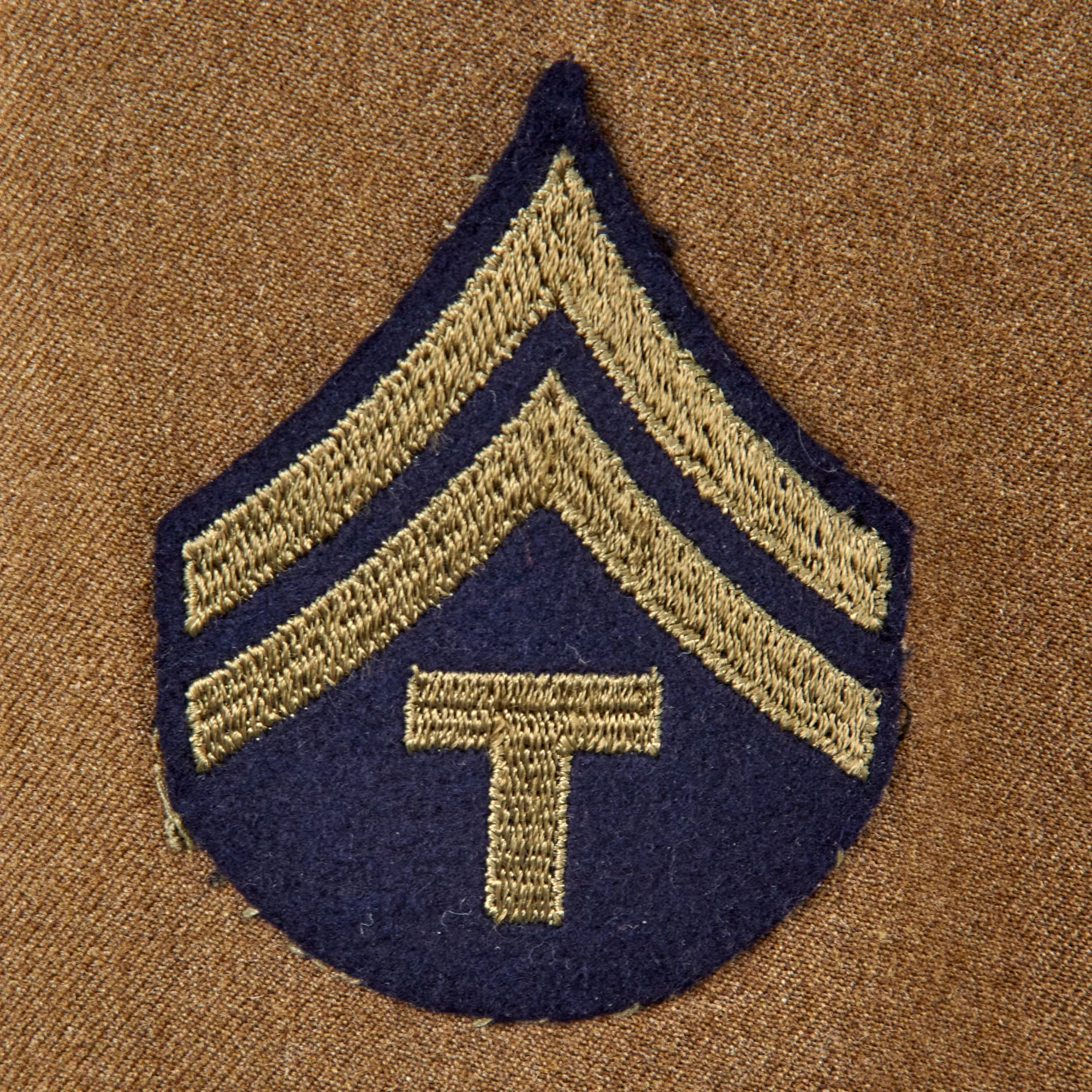 Original U.S. WWII Early Austrian Occupation & 8th “Blue Devils” Infantry Division Uniform Ike Jacket with Italian-Made 88th Patch & German-Made DUIs with 88th Unit History & Cigarette Case - Image 14