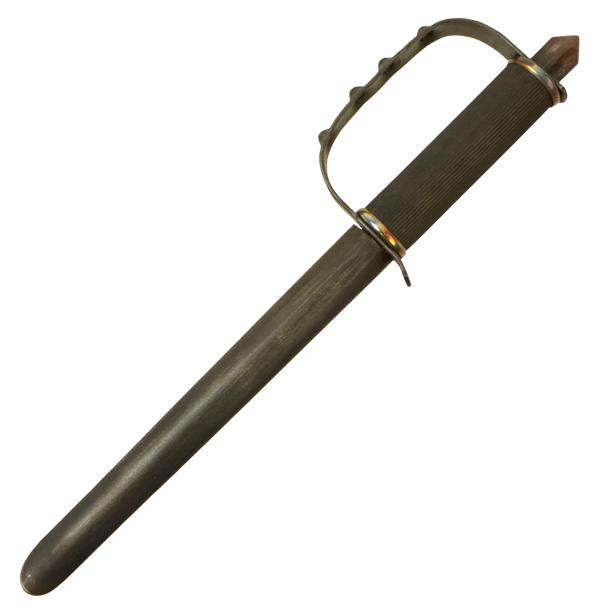 Original U.S. WWII First Pattern OSS Drop Knife with Scabbard made from Springfield Trapdoor Bayonet - Image 3