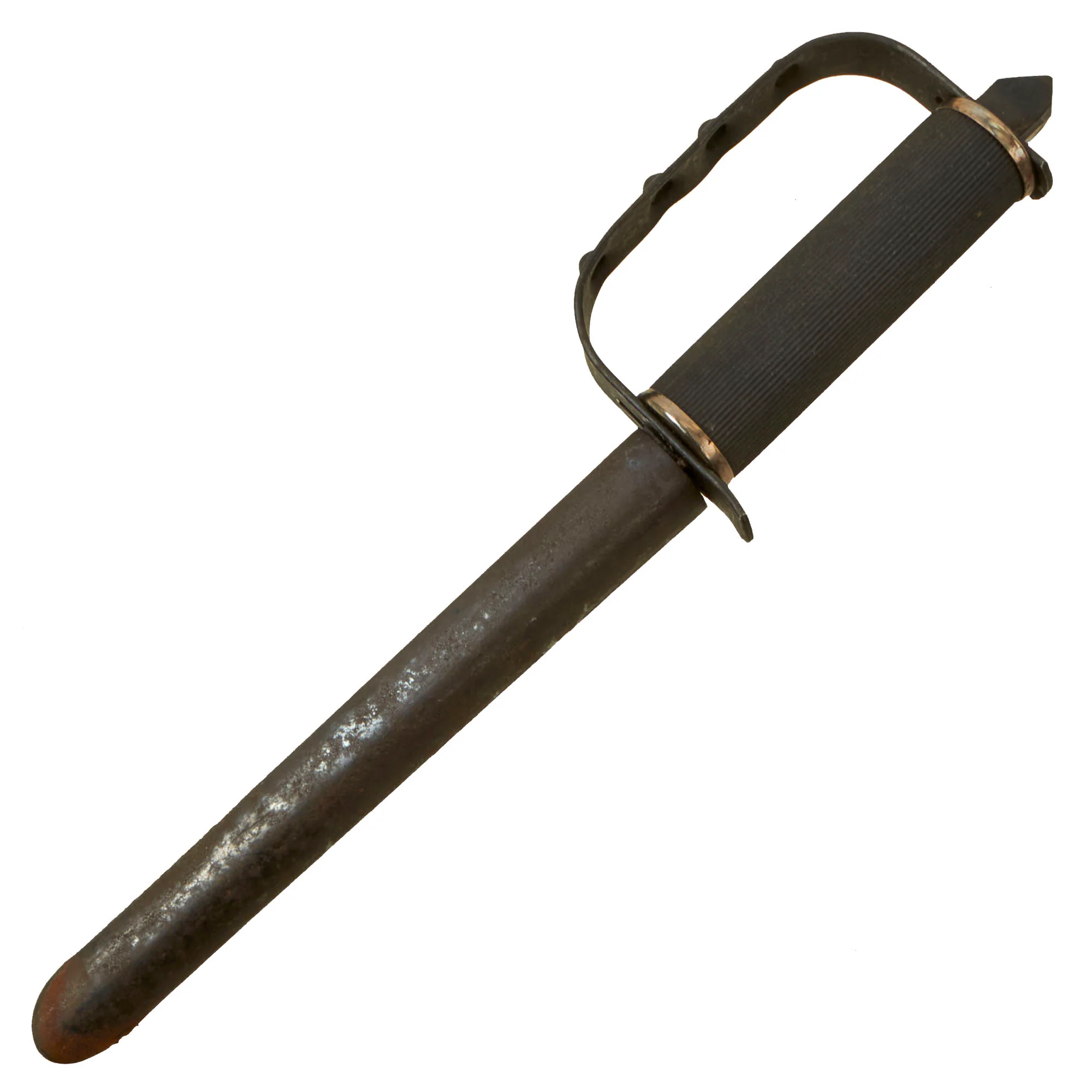 Original U.S. WWII First Pattern OSS Drop Knife with Scabbard made from Springfield Trapdoor Bayonet - Image 3