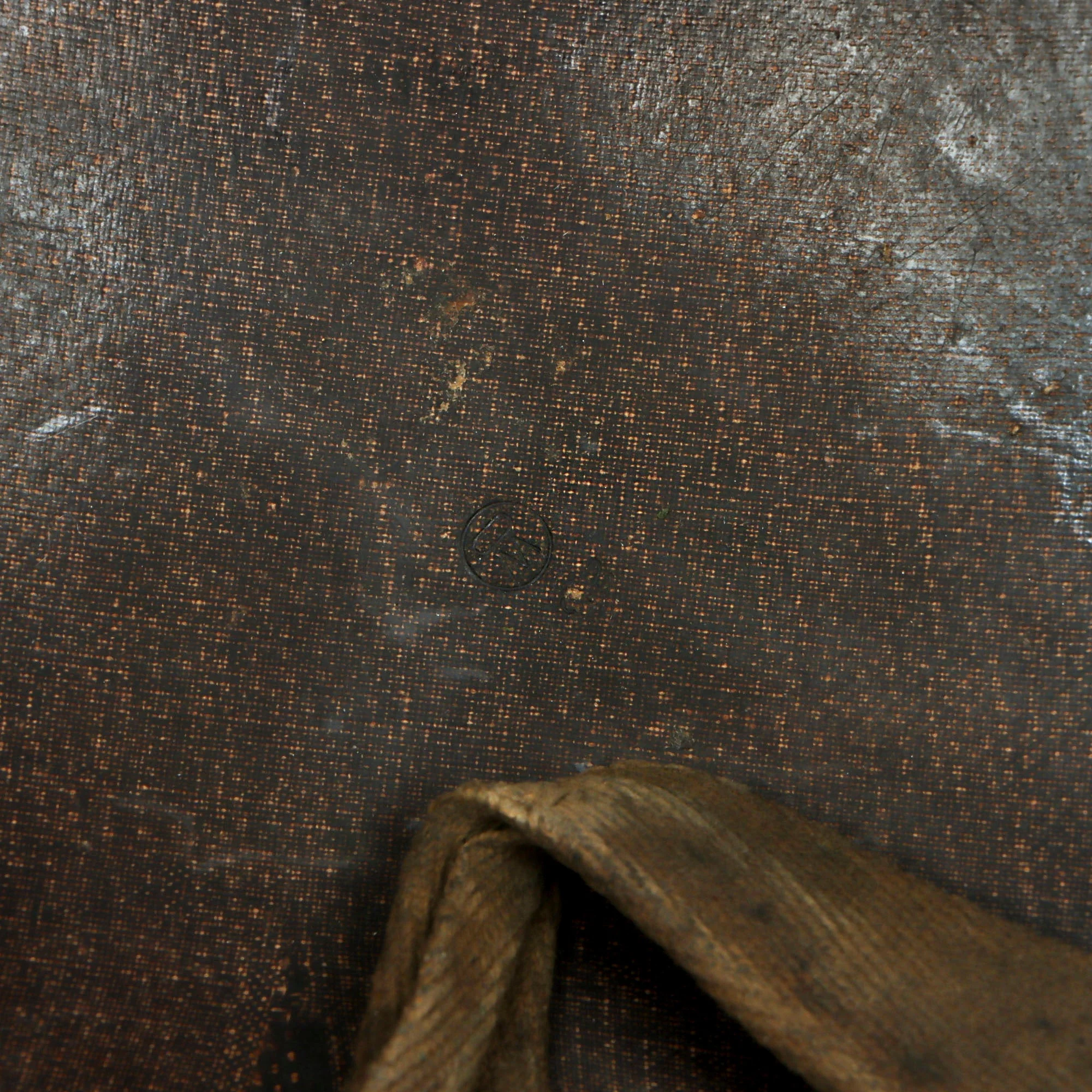 Original U.S. WWII Front Seam Swivel Bale M1 Helmet with Westinghouse Liner - Post-War 1 Panel Medic Paint - Image 8