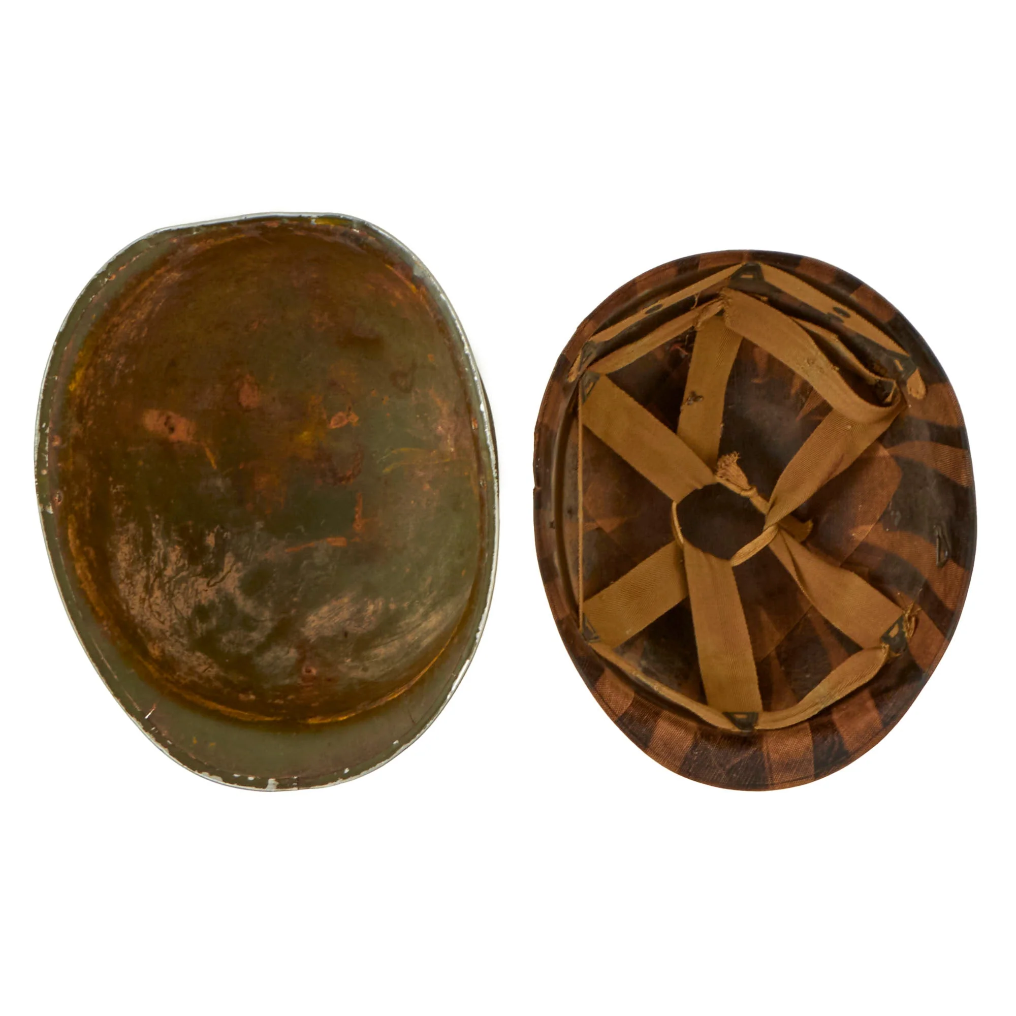 Original U.S. WWII Identified Harbor Master Painted McCord M1 Helmet with MSA Liner with Possible D-Day Connection - Image 3
