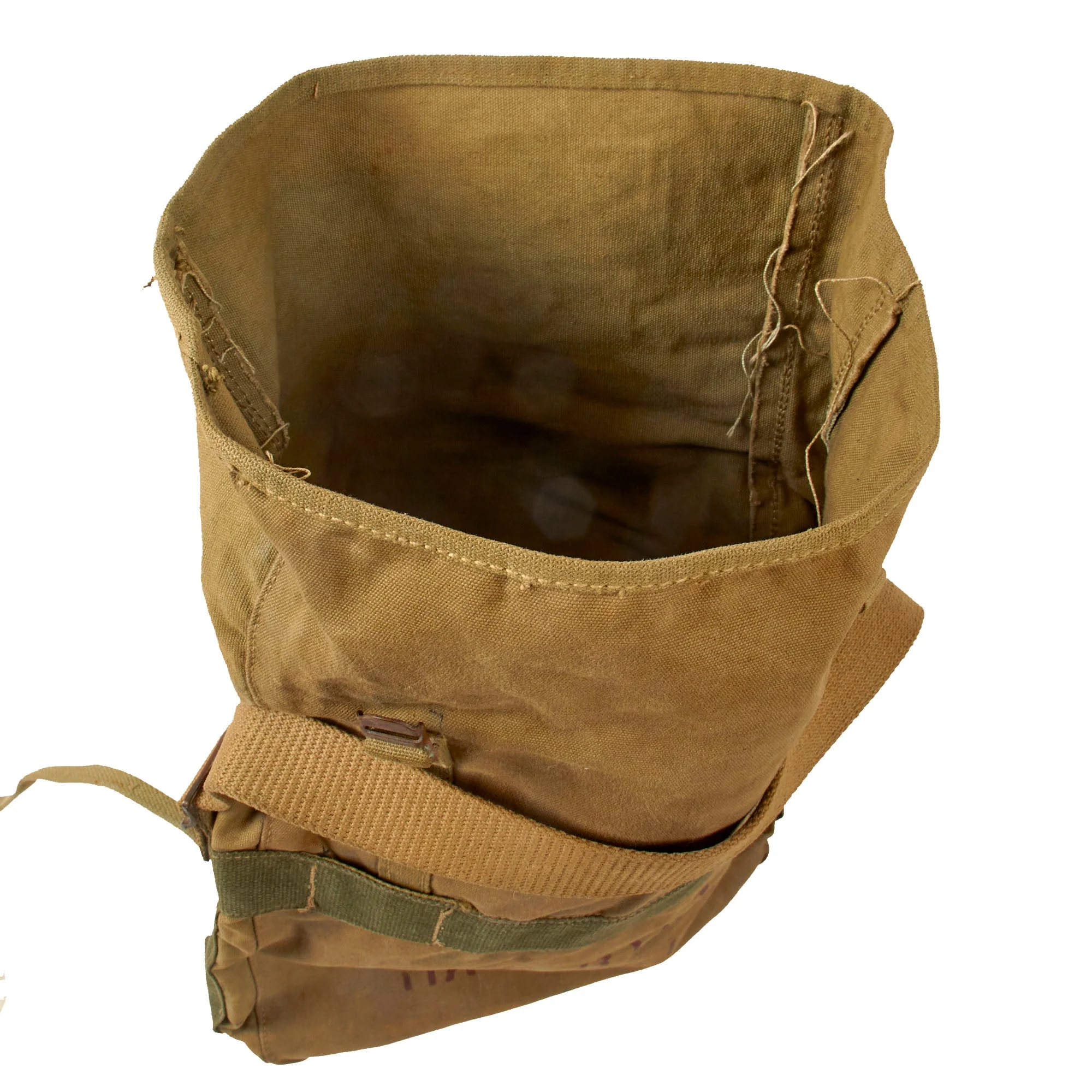 Original U.S. WWII Identified USMC Chaplain’s Marine Raider M41 Lower Pack Used for Mass Kit with Great Research - Chaplain Joseph Thomas Ryan - Image 6