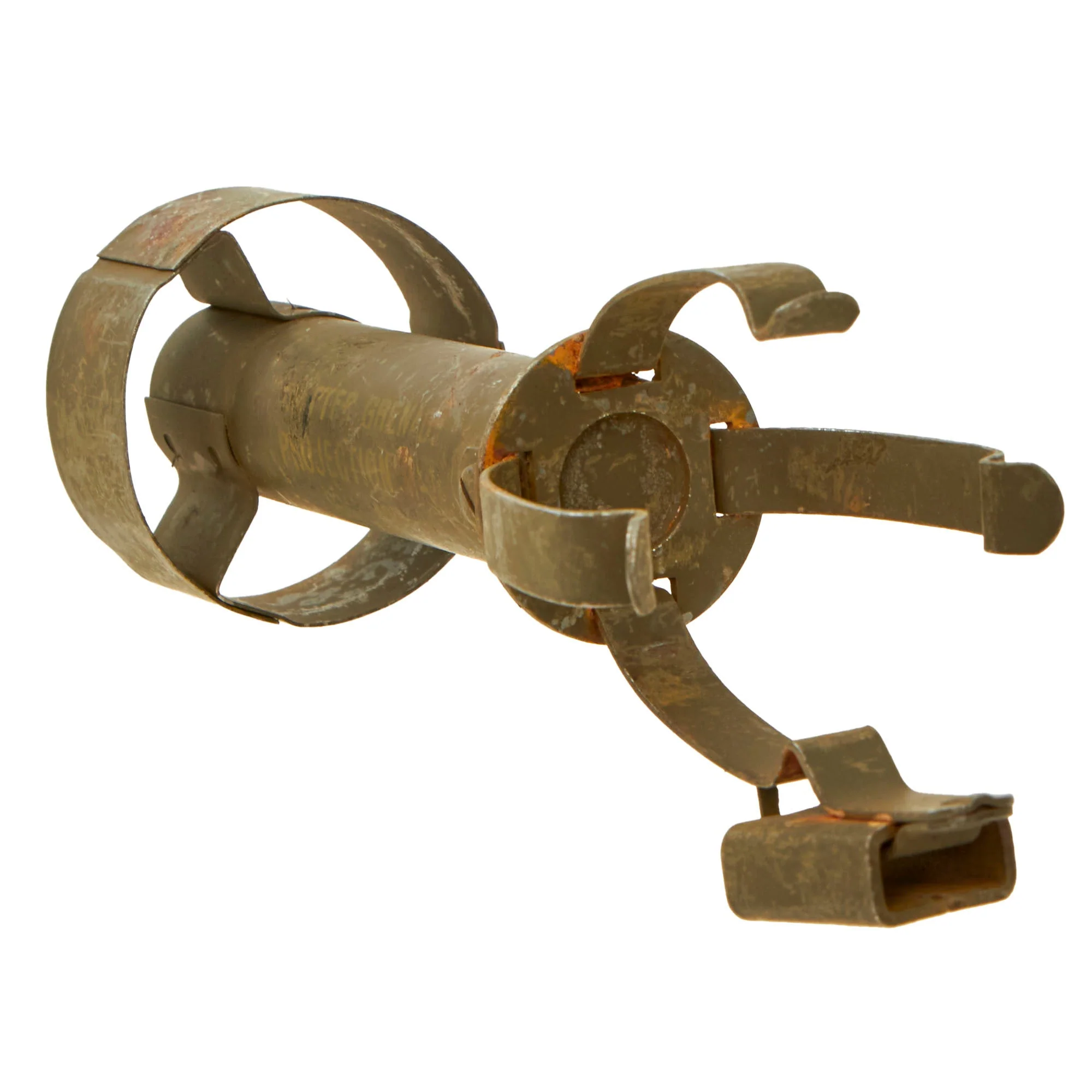 Original U.S. WWII Inert MkII Grenade Launcher M1 Rifle Grenade Adapter - Dated 1945 - Image 2