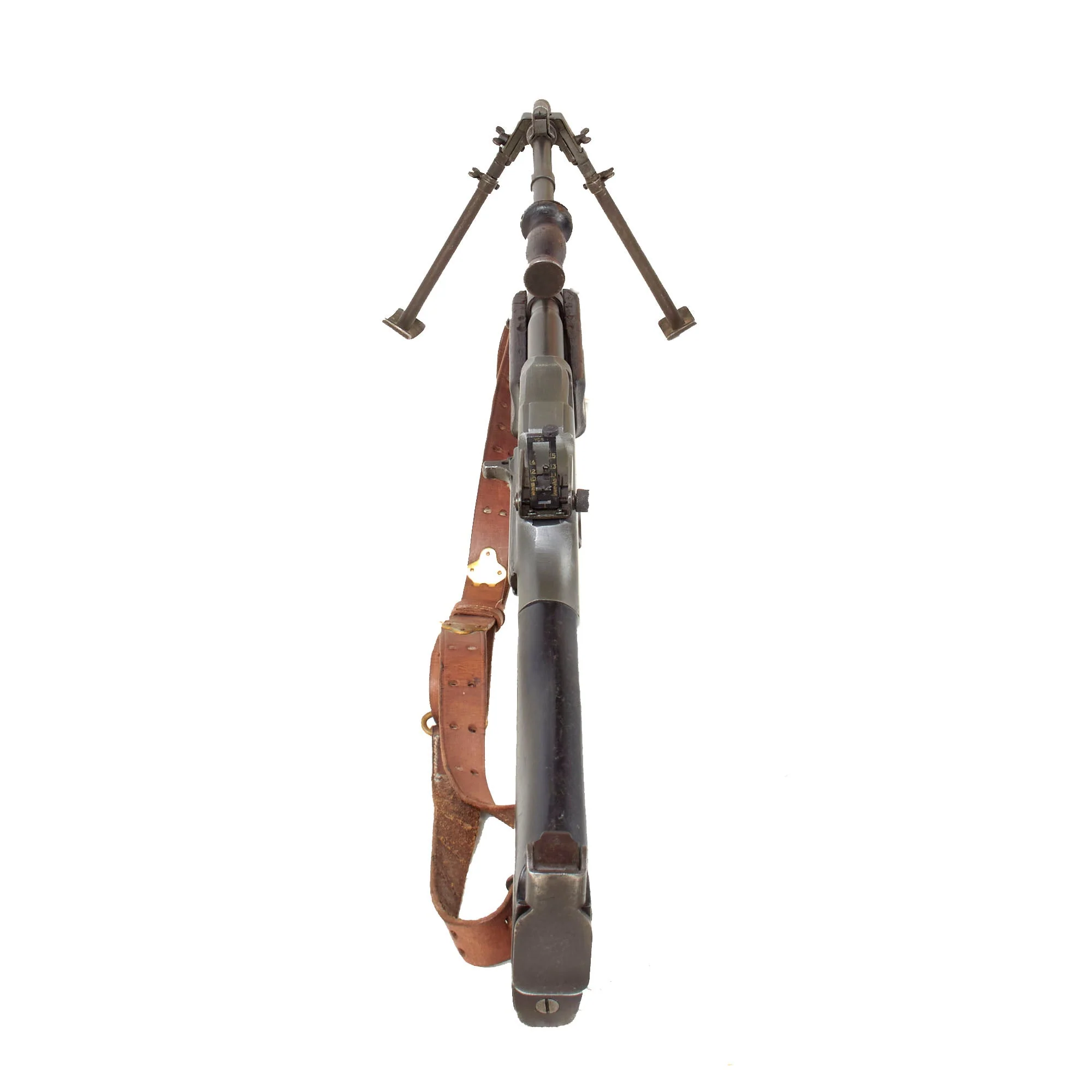 Original U.S. WWII Korean War BAR Browning M1918A2 Display Gun with Non-Firing Aluminum Receiver - H.S.A. Barrel Dated 5-53 - Image 15