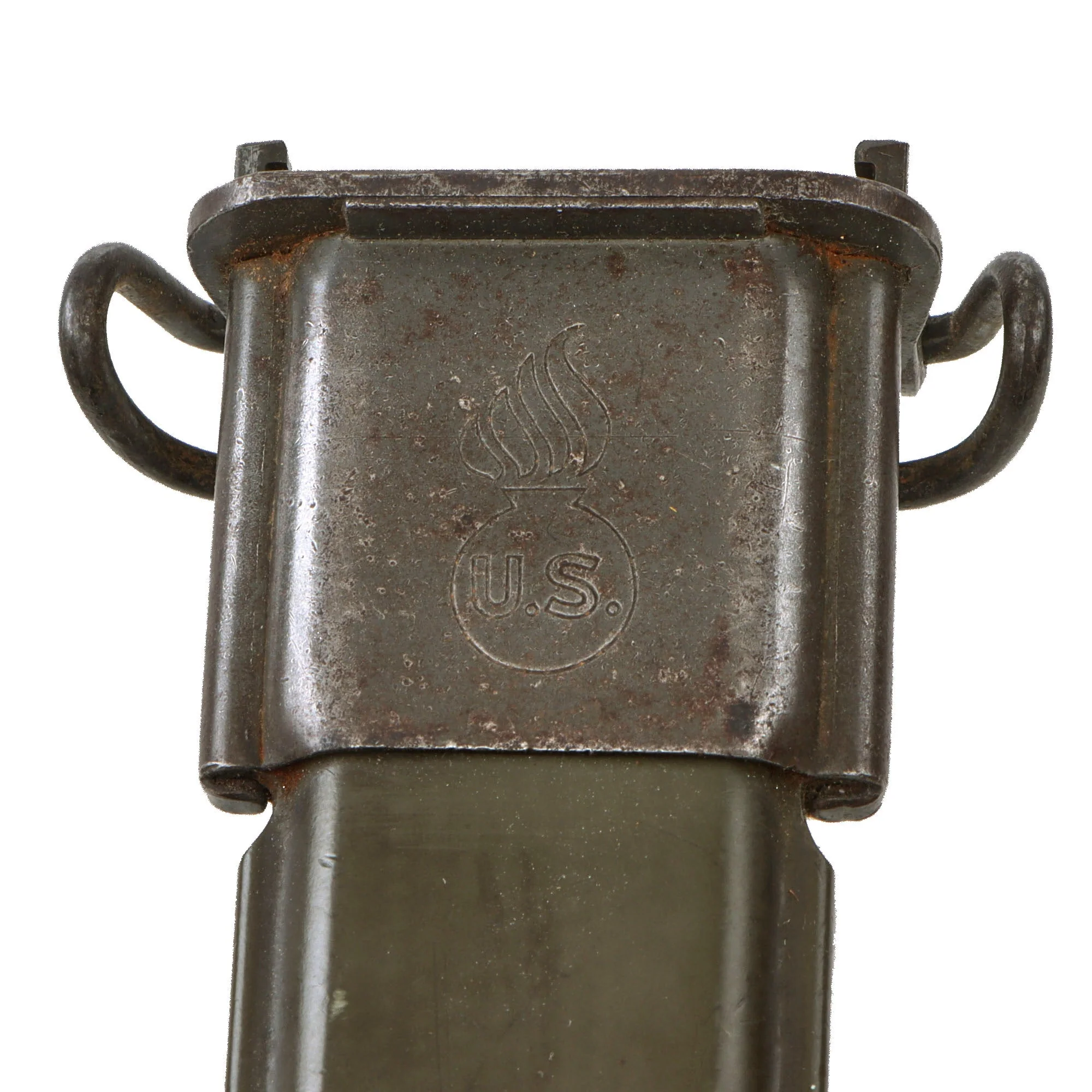 Original U.S. WWII M1 Garand 10 inch Bayonet by Union, Fork & Hoe with M7 Scabbard - Heavily Sharpened - Image 13