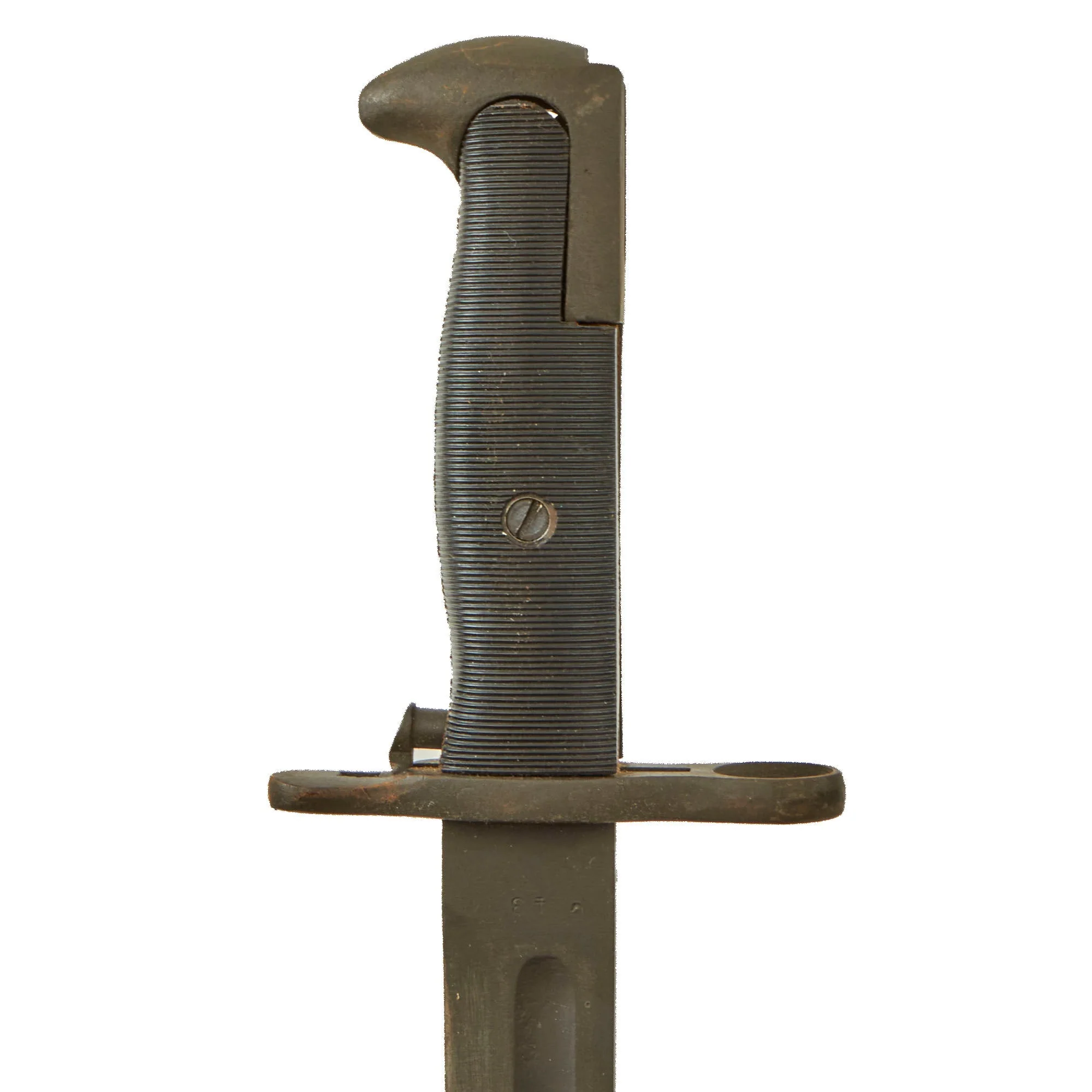 Original U.S. WWII M1 Garand 10 inch Cut Down Bayonet by PAL with M7 Scabbard - Dated 1942 - Image 11