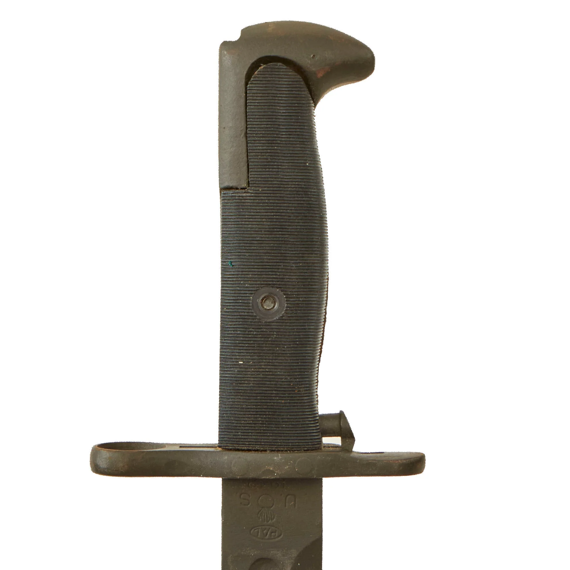 Original U.S. WWII M1 Garand 10 inch Cut Down Bayonet by PAL with M7 Scabbard - Dated 1942 - Image 12
