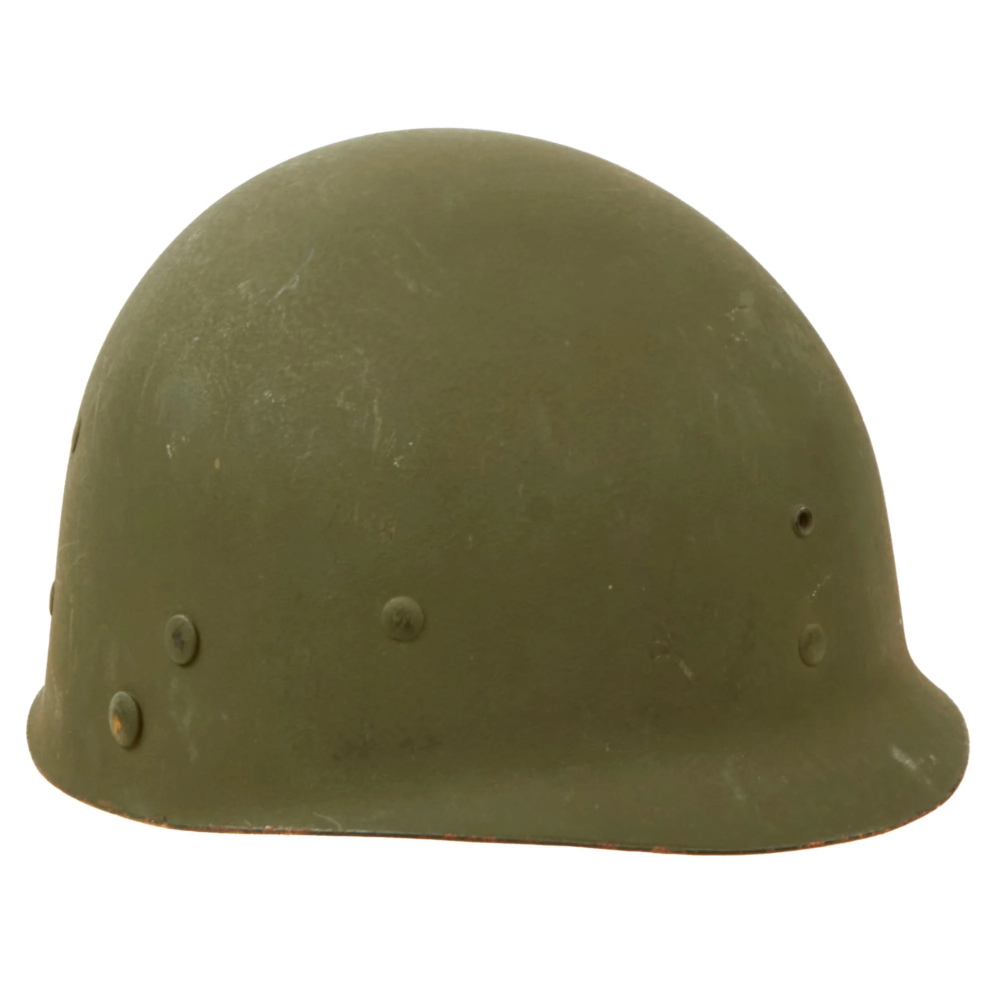 Original U.S. WWII M1 Paratrooper Jump Liner by Westinghouse with Leather Chin Cup and Chinstrap - Image 2