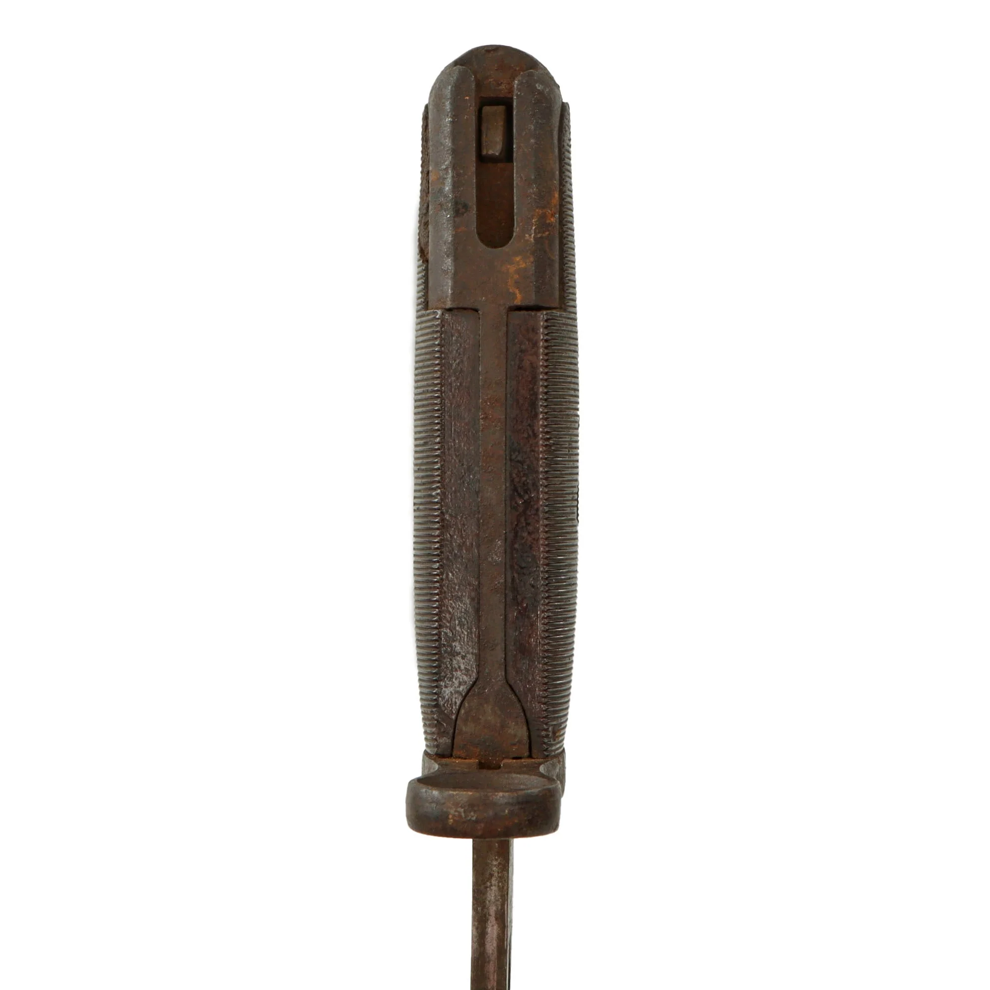 Original U.S. WWII M1942 16" Garand Rifle Bayonet by Utica Cutlery with M3 Scabbard - Dated 1942 - Image 11