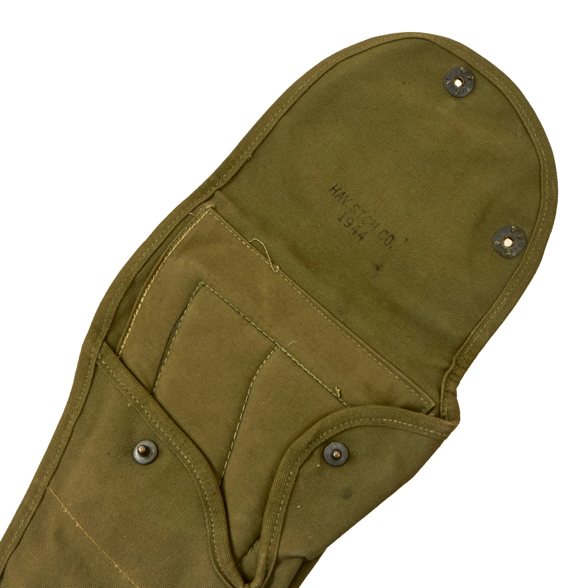 Original U.S. WWII M1A1 Carbine Canvas Paratrooper Jump Case Scabbard by Hav. Stch. Co. - Dated 1944 - Image 7
