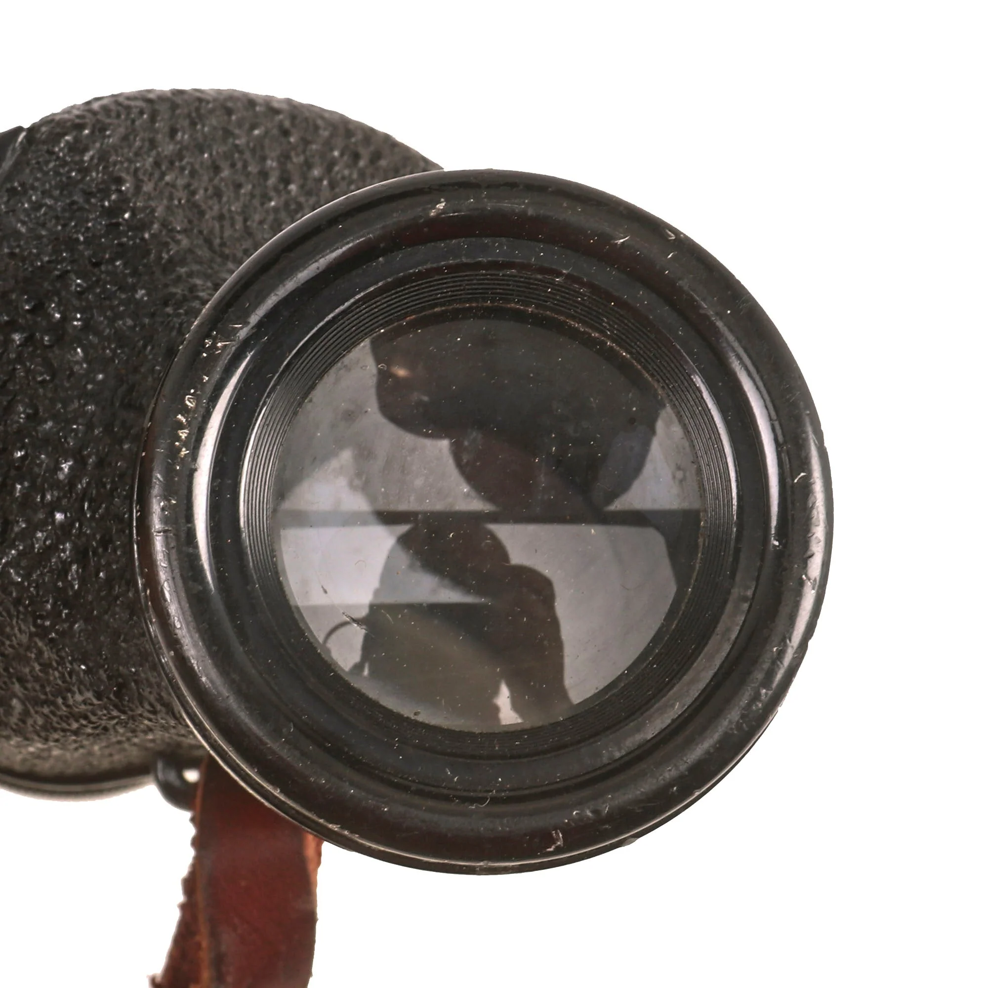 Original U.S. WWII M8 6x30 Binoculars by Bausch & Lomb with M17 Leather Case - Serial 10223 - Image 13