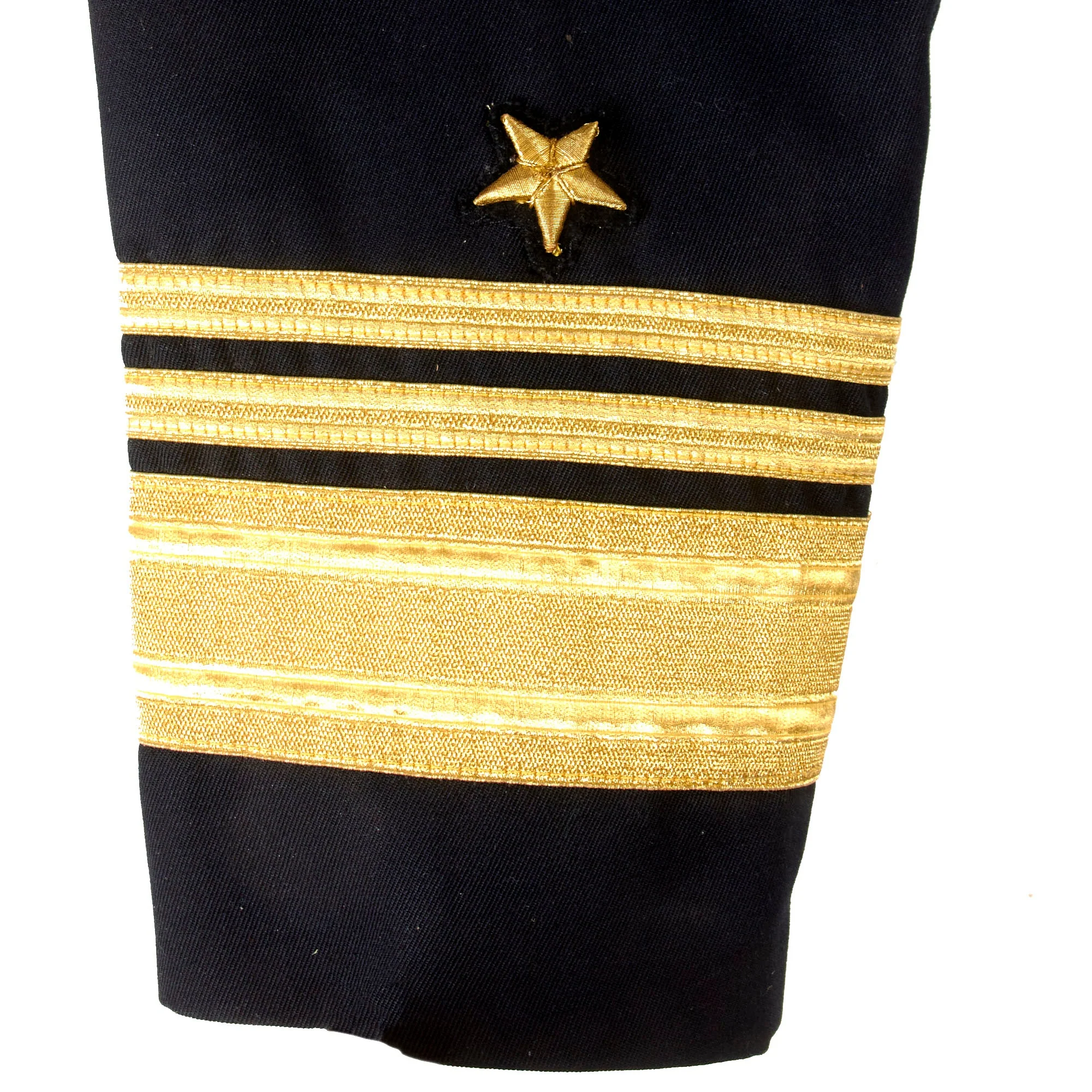 Original U.S. WWII Medal Racks of Admiral Andrew McBurney Jackson, Jr. with 1960s Coat & Bancroft Cap as Displayed in Museum - Engraved DFC, LM, & Navy DSM - Image 21