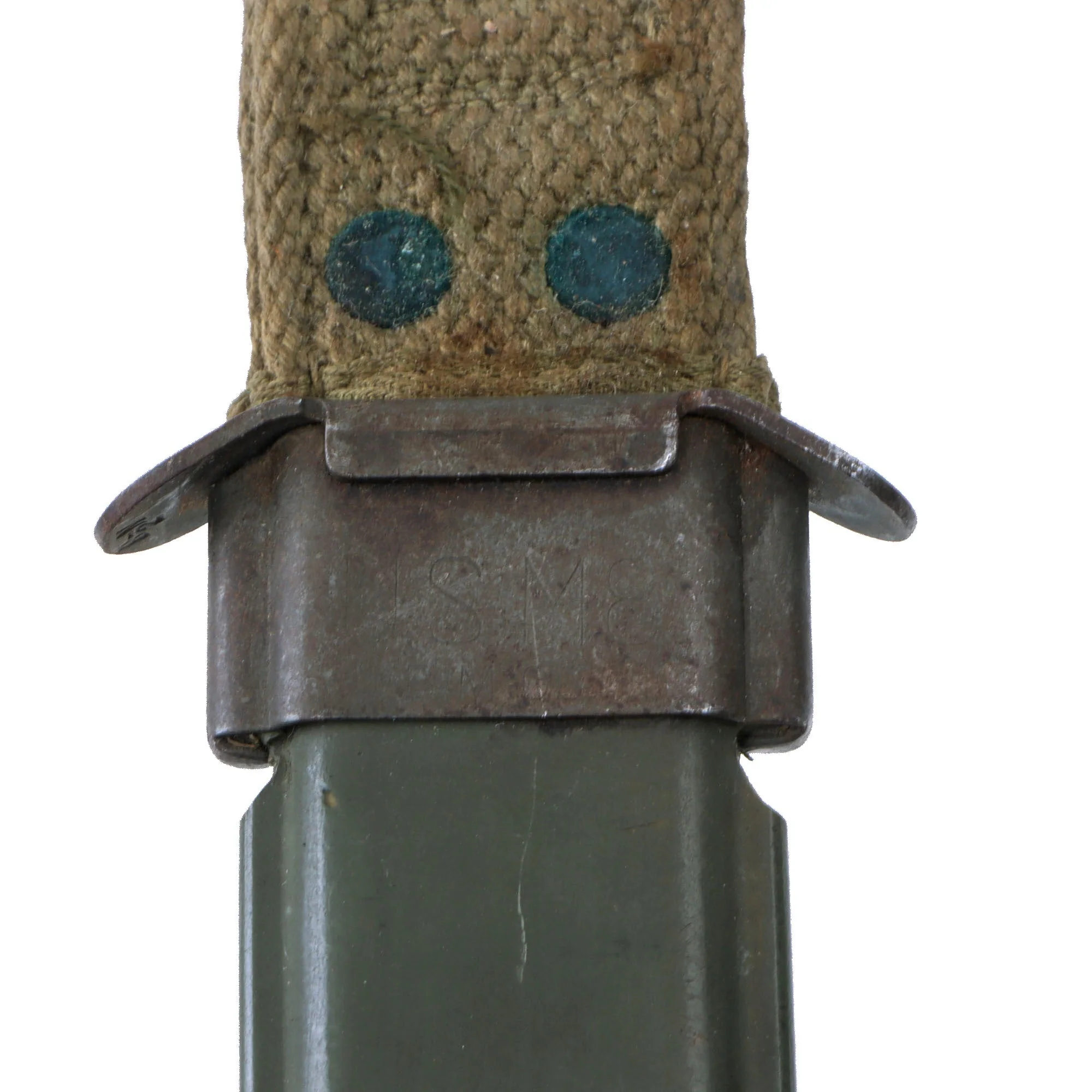 Original U.S. WWII Named Blade Marked Second Pattern M3 Fighting Knife by Imperial Knife Co. with Updated M8 Scabbard by B.M. Co. - Image 16