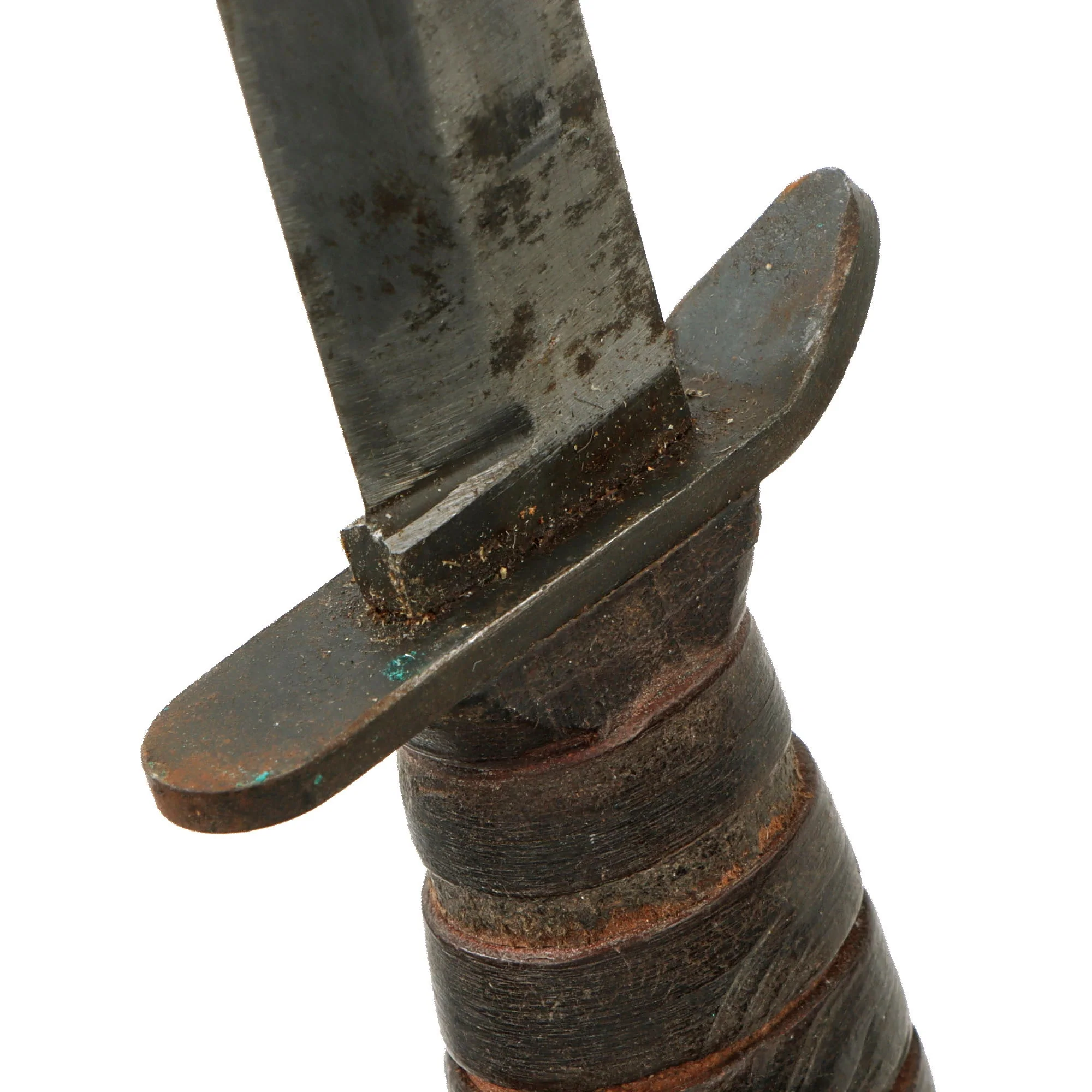 Original U.S. WWII Named Blade Marked Second Pattern M3 Fighting Knife by Imperial Knife Co. with Updated M8 Scabbard by B.M. Co. - Image 7