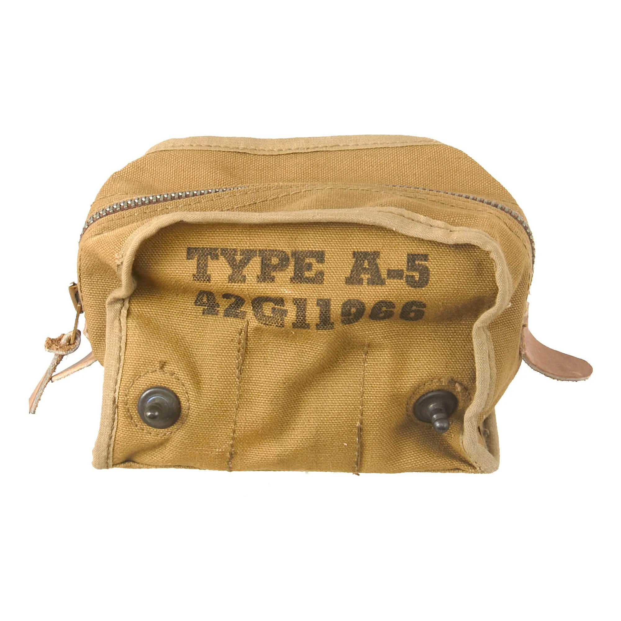 Original U.S. WWII Navy Mk-4 Hand Projector Flare Launcher with Type A-5 Flare Pouch with Two Flares - Image 15