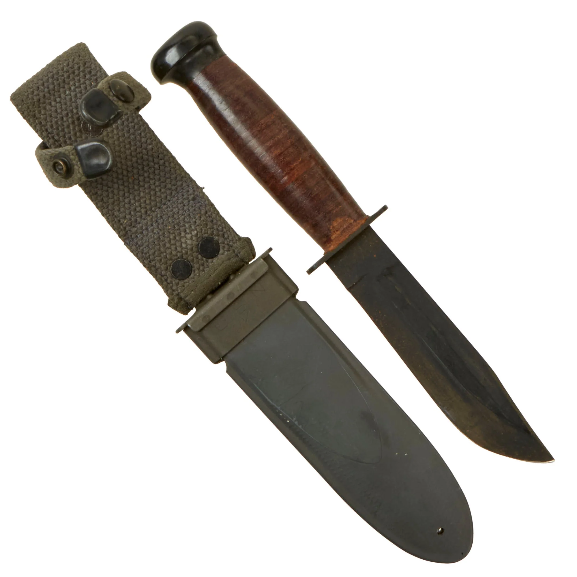 Original U.S. WWII Navy USN Mark 1 Fighting Knife by CAMILLUS with Mk1 Scabbard