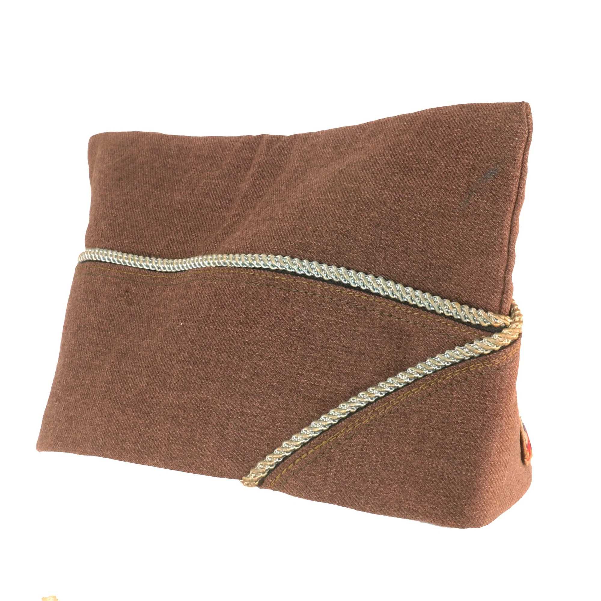 Original U.S. WWII Parachute Glider Infantry Battalion Overseas Cap with Blue Piping - Size 6⅝ - Image 9