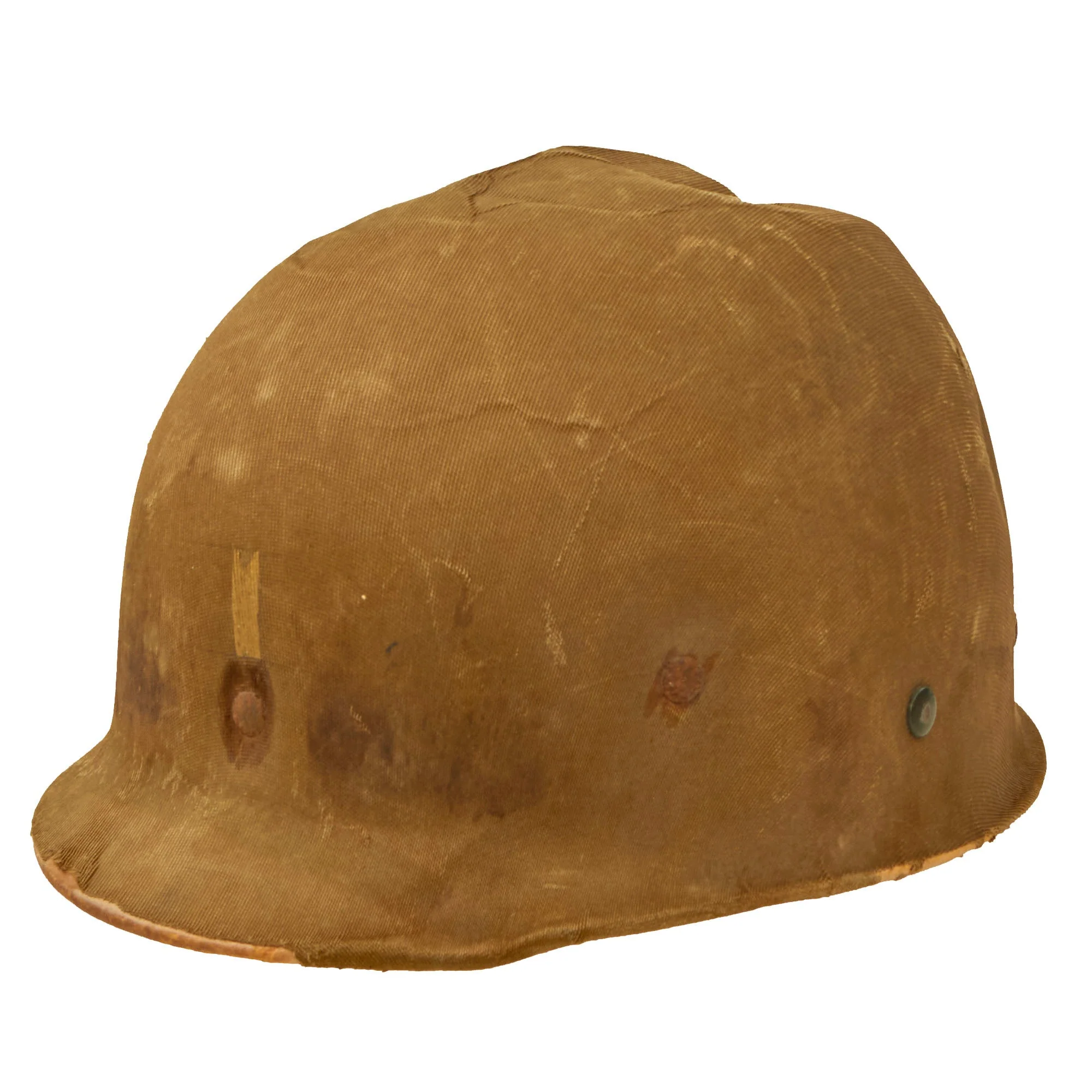 Original U.S. WWII Rare Lieutenant’s Hawley Paper Co M1 Helmet Liner With Wartime Updated Suspension and Laundry Number