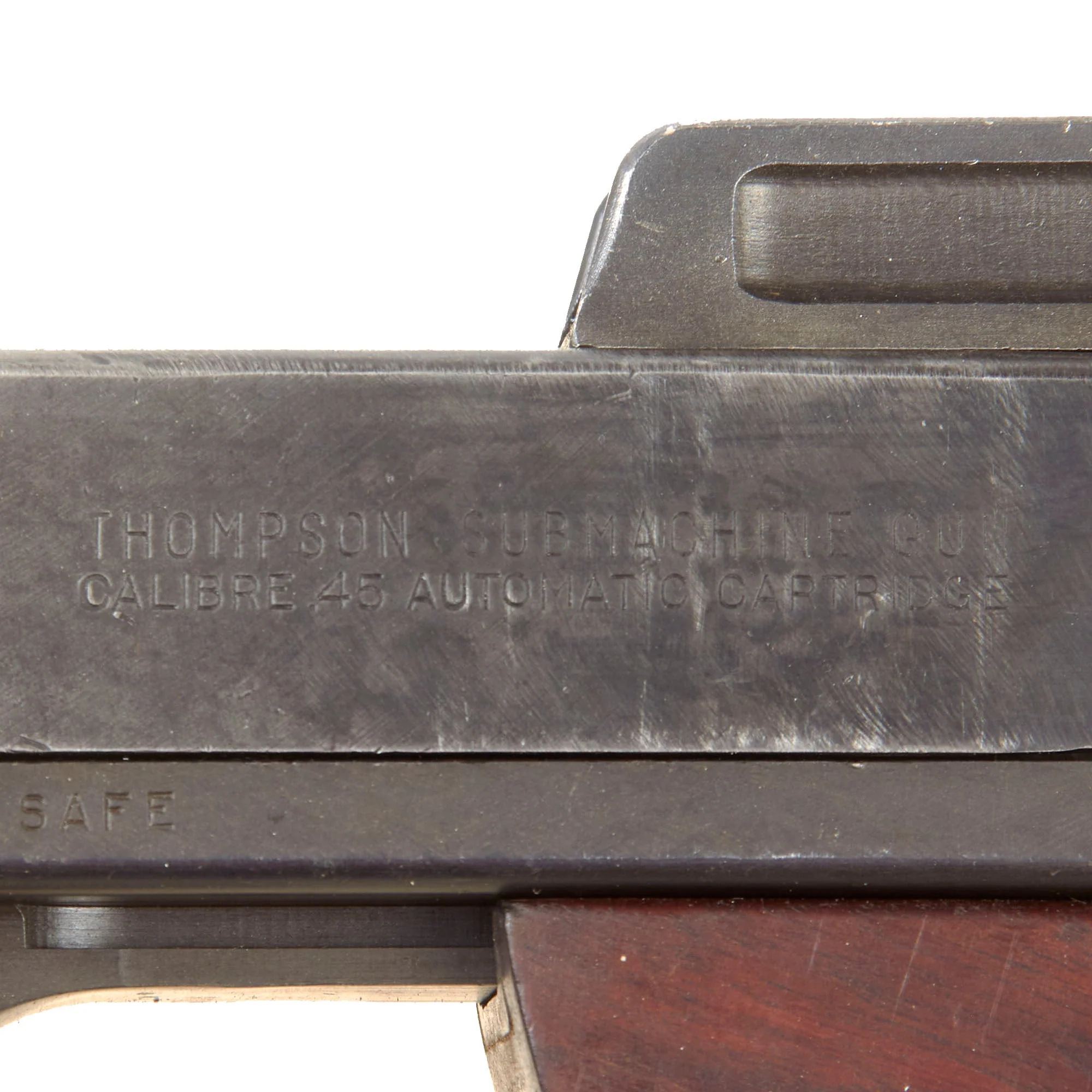 Original U.S. WWII Thompson M1928A1 Display Submachine Gun Serial NO.S-433350 - Original WW2 Parts - Image 7