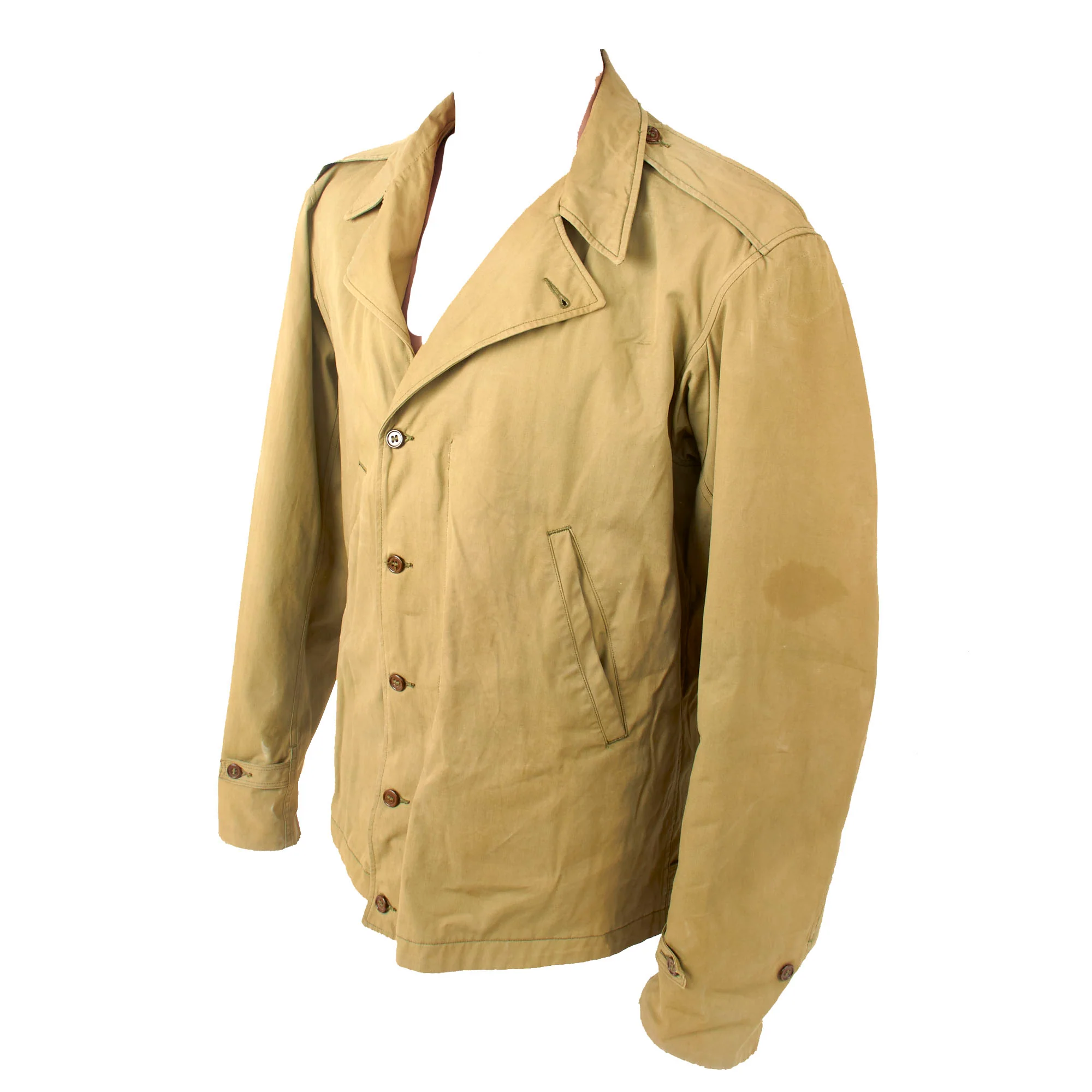 Original U.S. WWII United States Service-Worn M-1941 Field Jacket - Size 38L - Image 2