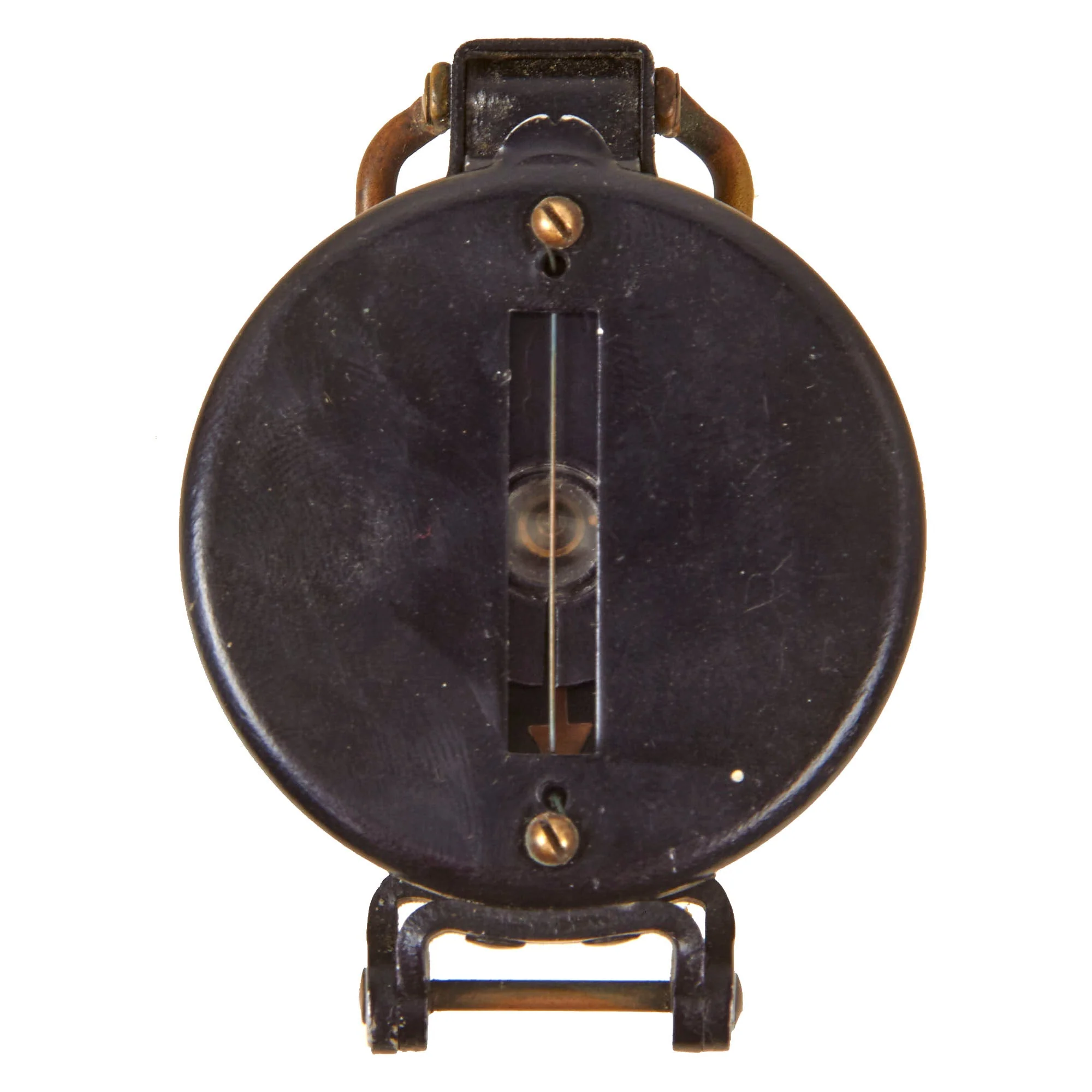 Original U.S. WWII US Army M1938 Lensatic Compass by W.&L.E. Gurley - Name Stenciled on Pouch - Image 6