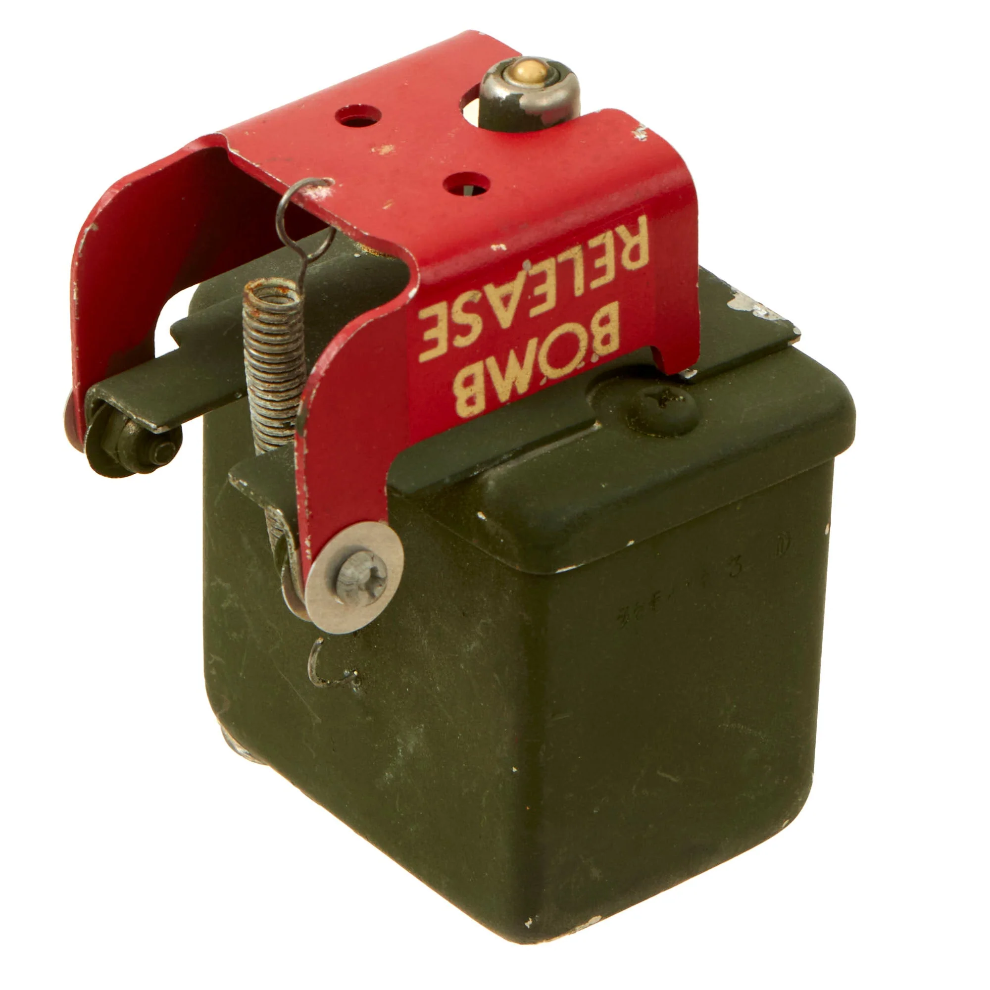 Original U.S. WWII USAAF Army Air Force Consolidated B-24 Liberator Bomb Release Switch - Image 2