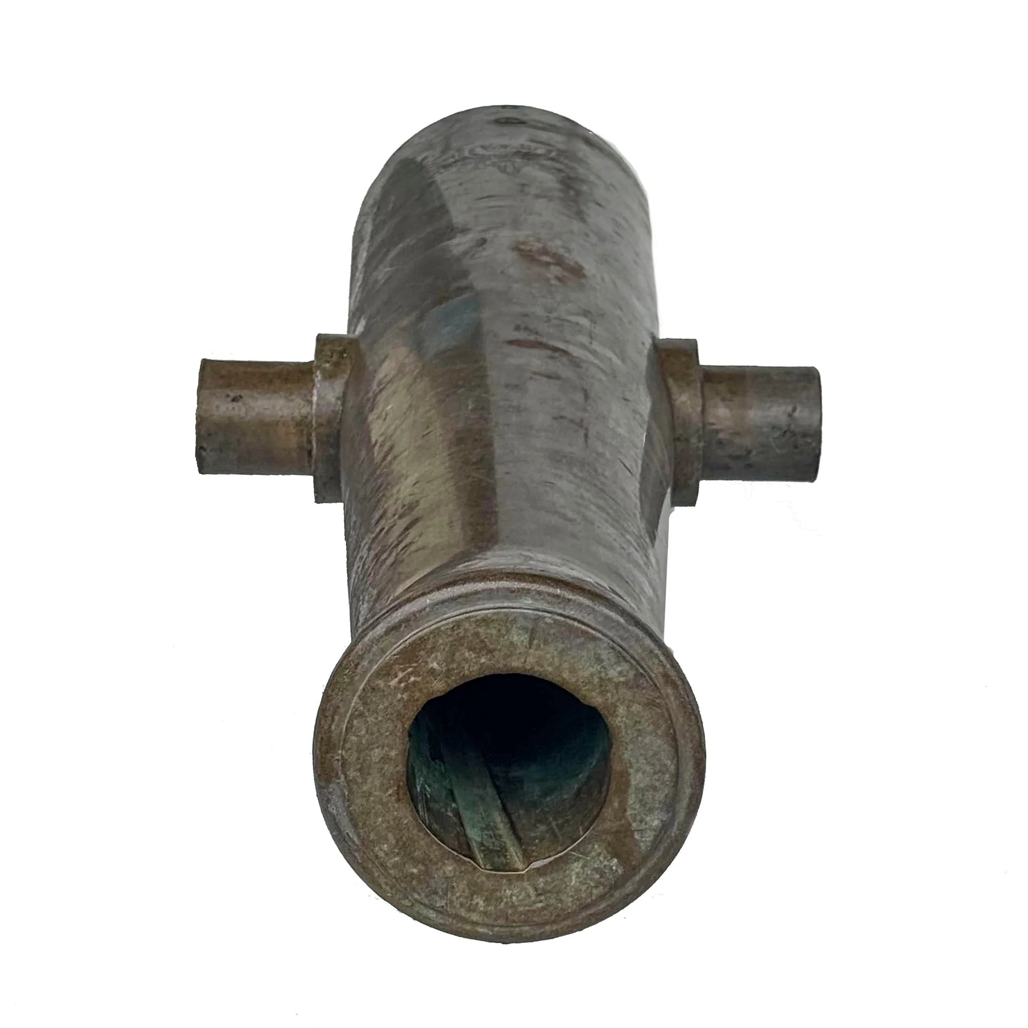 Original Victorian Era British Raj Indian Bronze 3-Pounder Rifled Cannon with Armstrong Pattern Projectile - Image 20