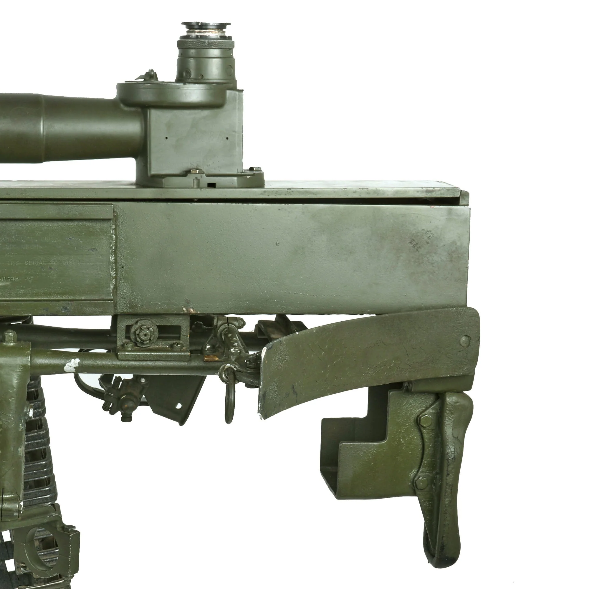 Original Vietnam War U.S. Navy Colt Mk12 Mod.0 20mm Prop Aircraft Display Autocannon Machine Gun with Feed Chutes - Image 19