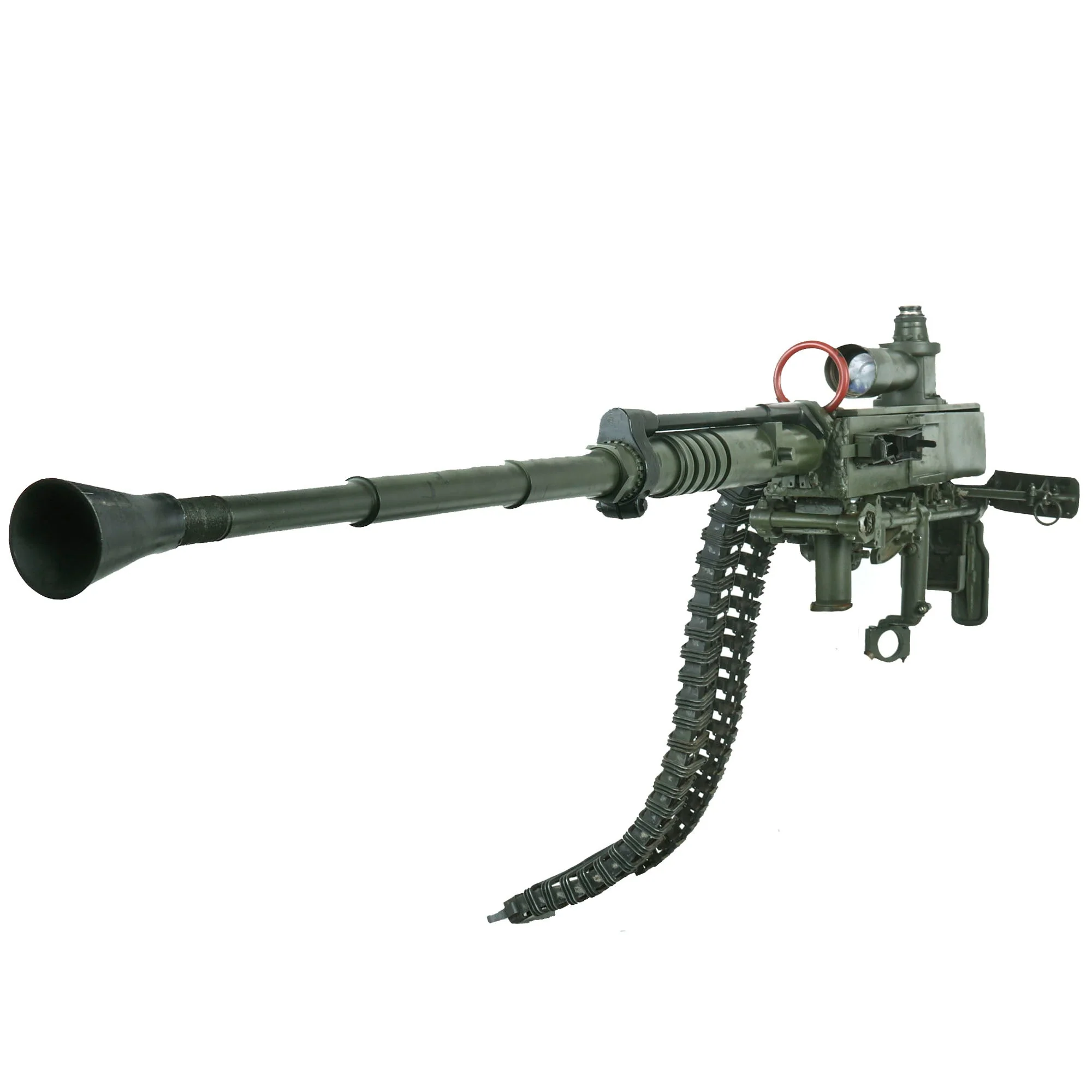Original Vietnam War U.S. Navy Colt Mk12 Mod.0 20mm Prop Aircraft Display Autocannon Machine Gun with Feed Chutes - Image 5
