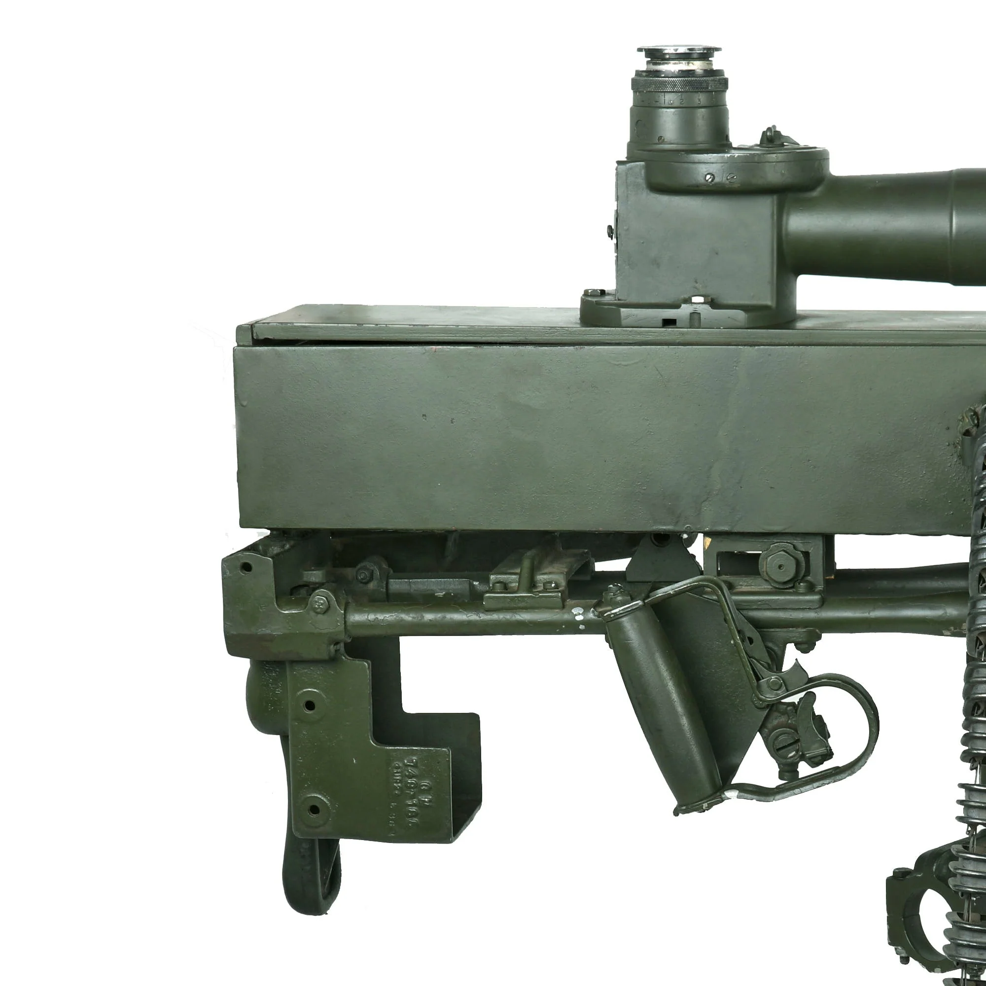 Original Vietnam War U.S. Navy Colt Mk12 Mod.0 20mm Prop Aircraft Display Autocannon Machine Gun with Feed Chutes - Image 7