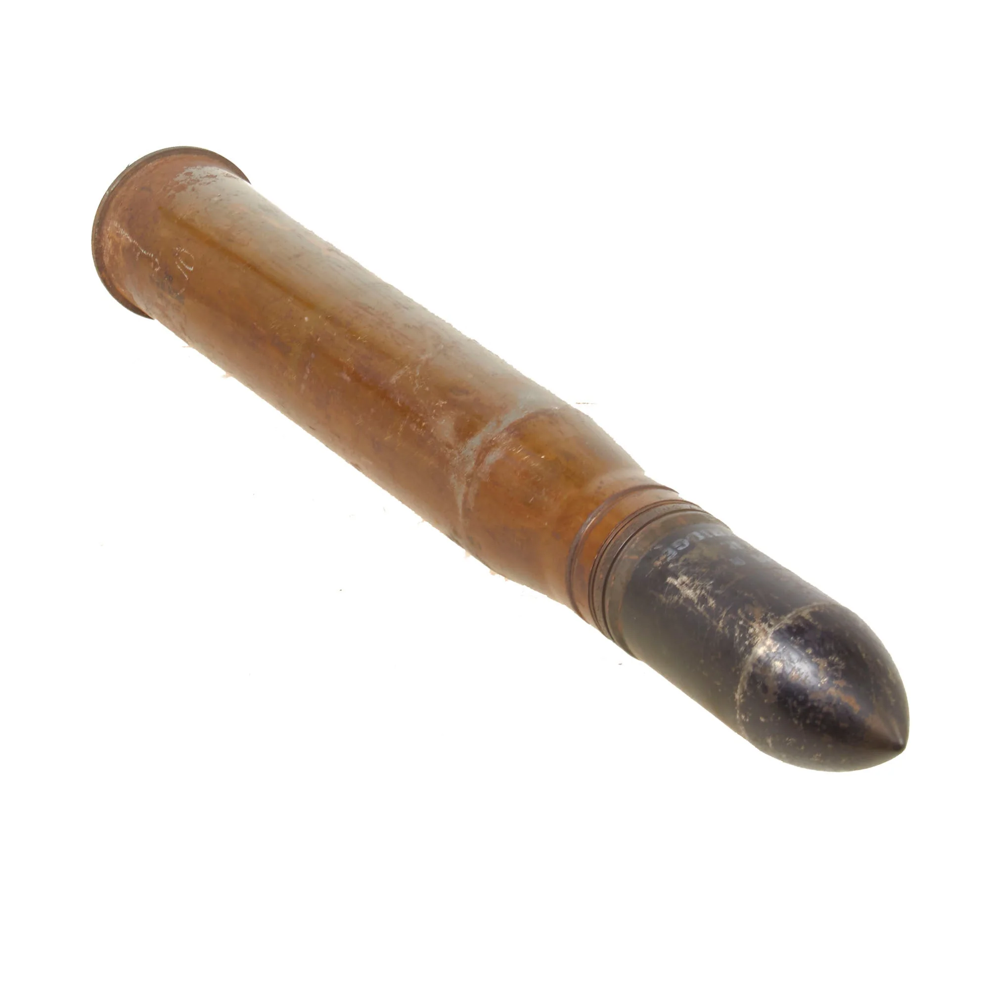 Original WWII Anti-Tank 57mm M23AB1 6 Pounder M22 Inert Drill Cartridge - Dated 1943 - Image 7