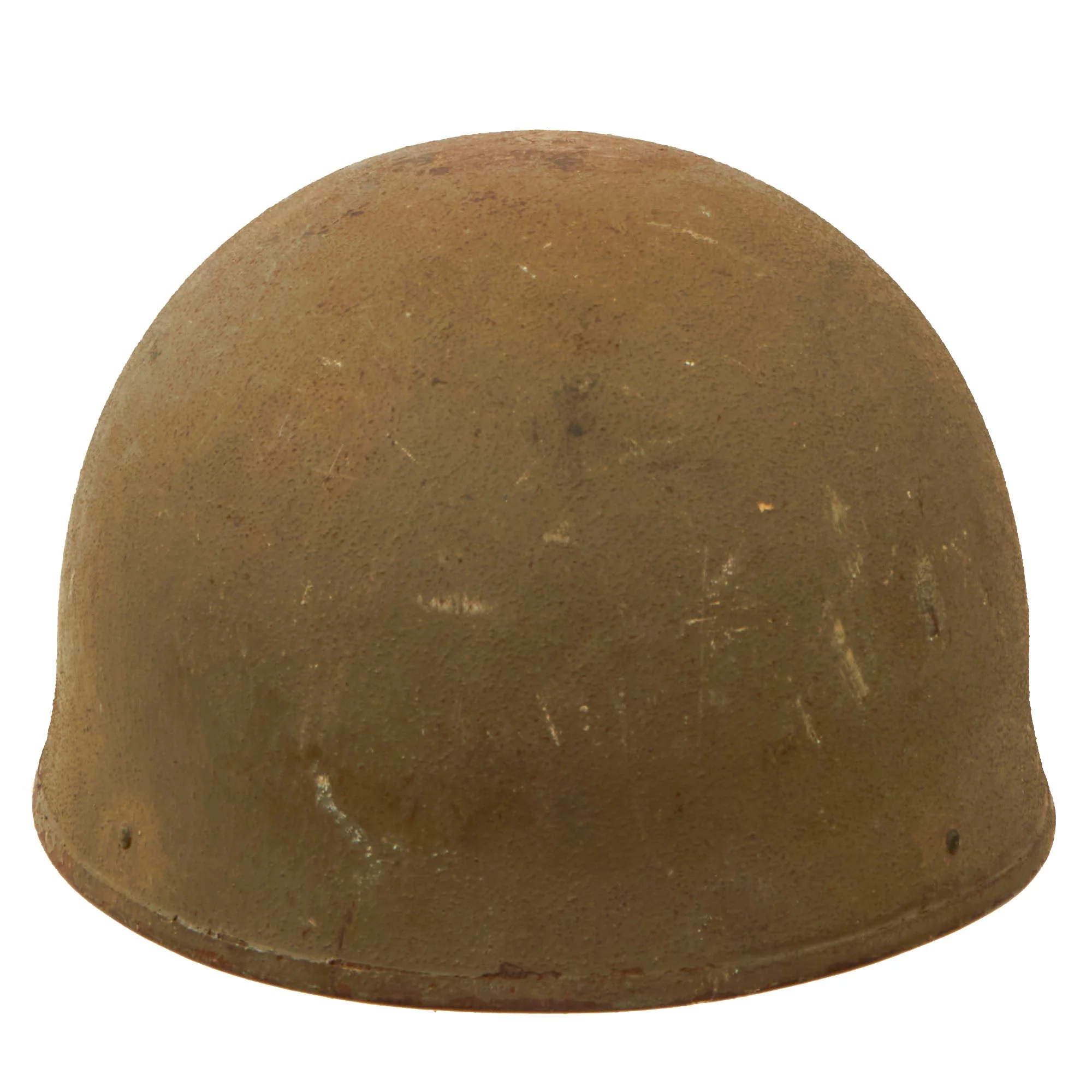 Original WWII British 1942 Dated MkI Dispatch Rider Helmet by Briggs Motor Bodies Ltd. - Size 6¾ - Image 4