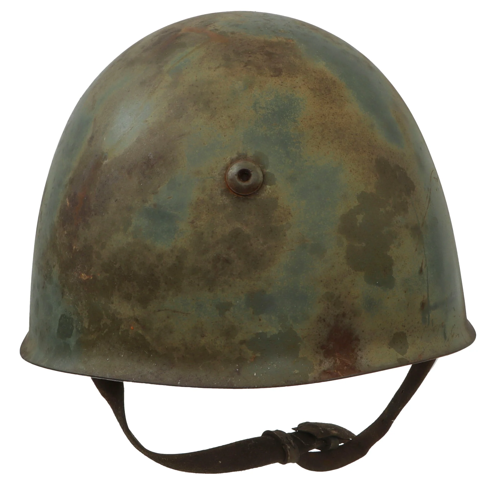 Original WWII Italian M33 Helmet with Unidentified Stencil Possibly Navy-Related - Full 57cm Liner & Chinstrap - Image 13