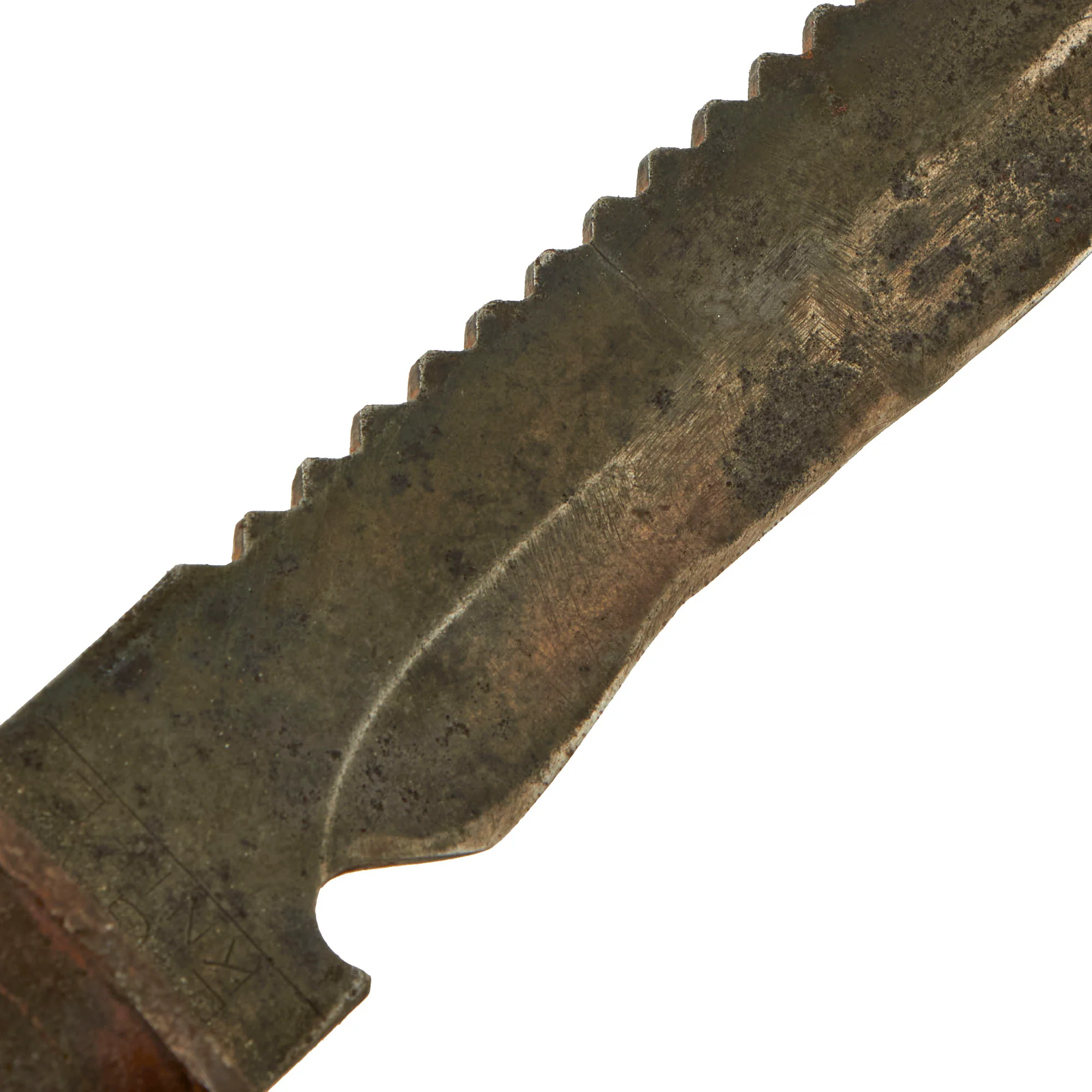 Original WWII Large EG Waterman EGW Stacked Leather Grip Fighting Knife with Custom Sheath - Image 8